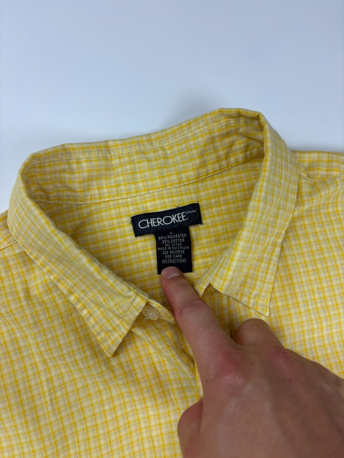 Vintage Roguehaus Plaid Cropped Button Up Shirt