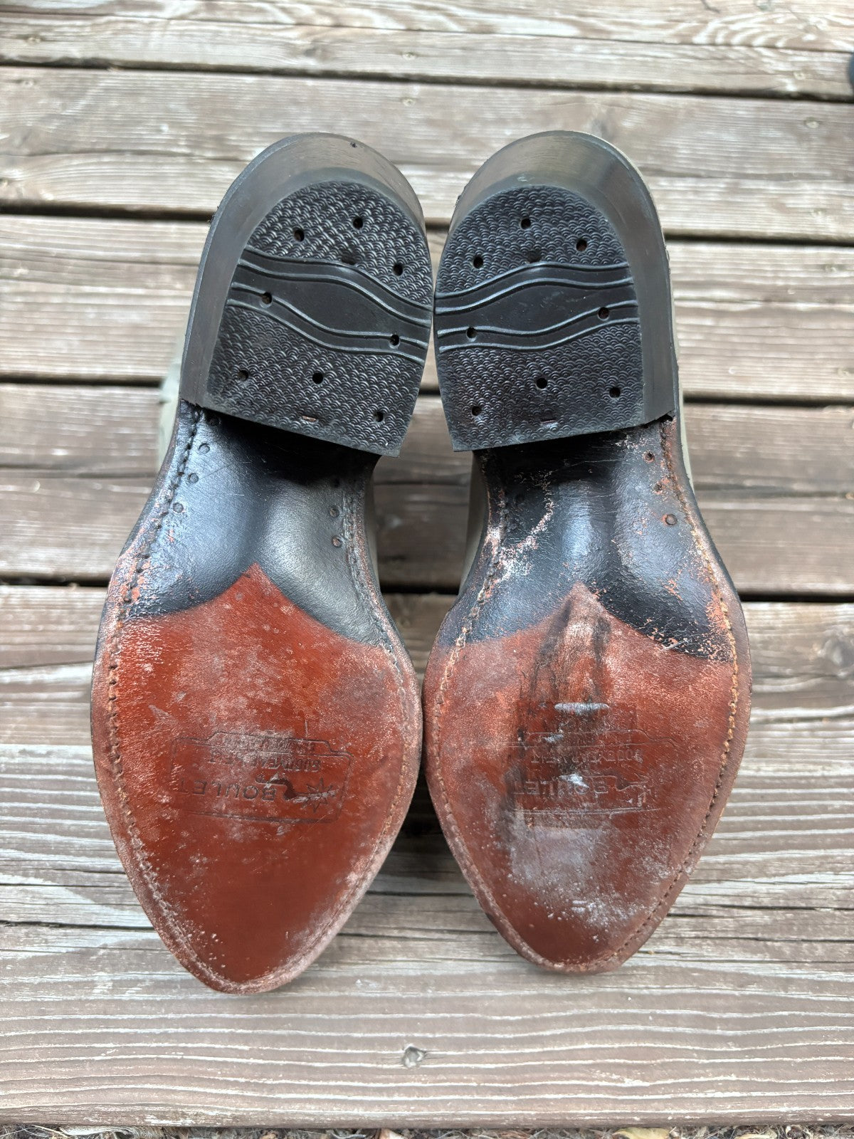 Vintage Boulet Leather Cowboy Boots