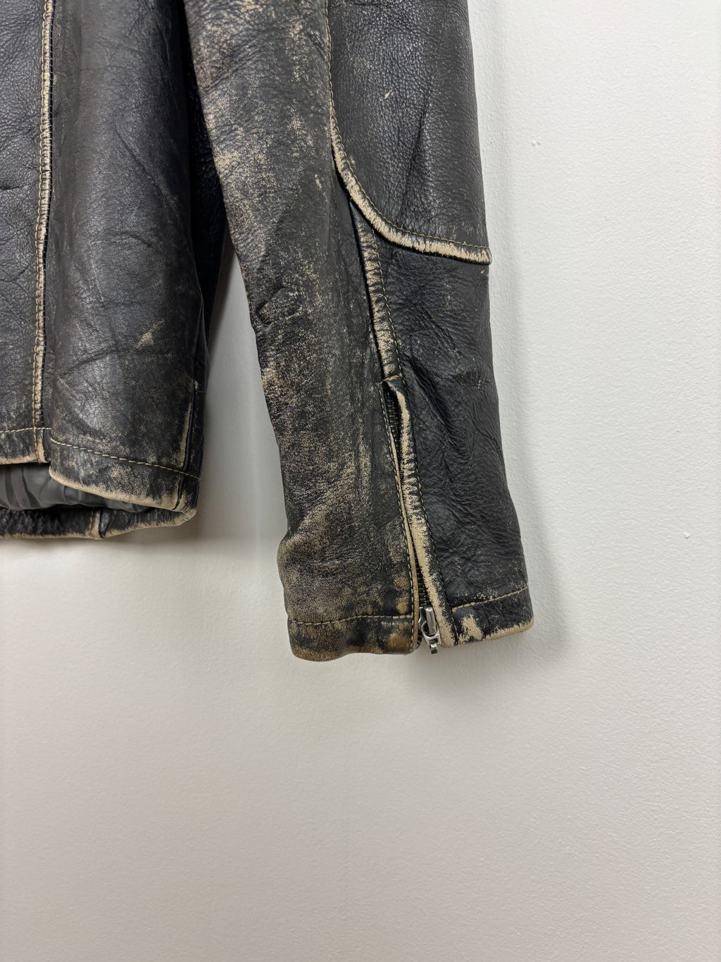 1990s Vintage Danier Leather Biker Jacket