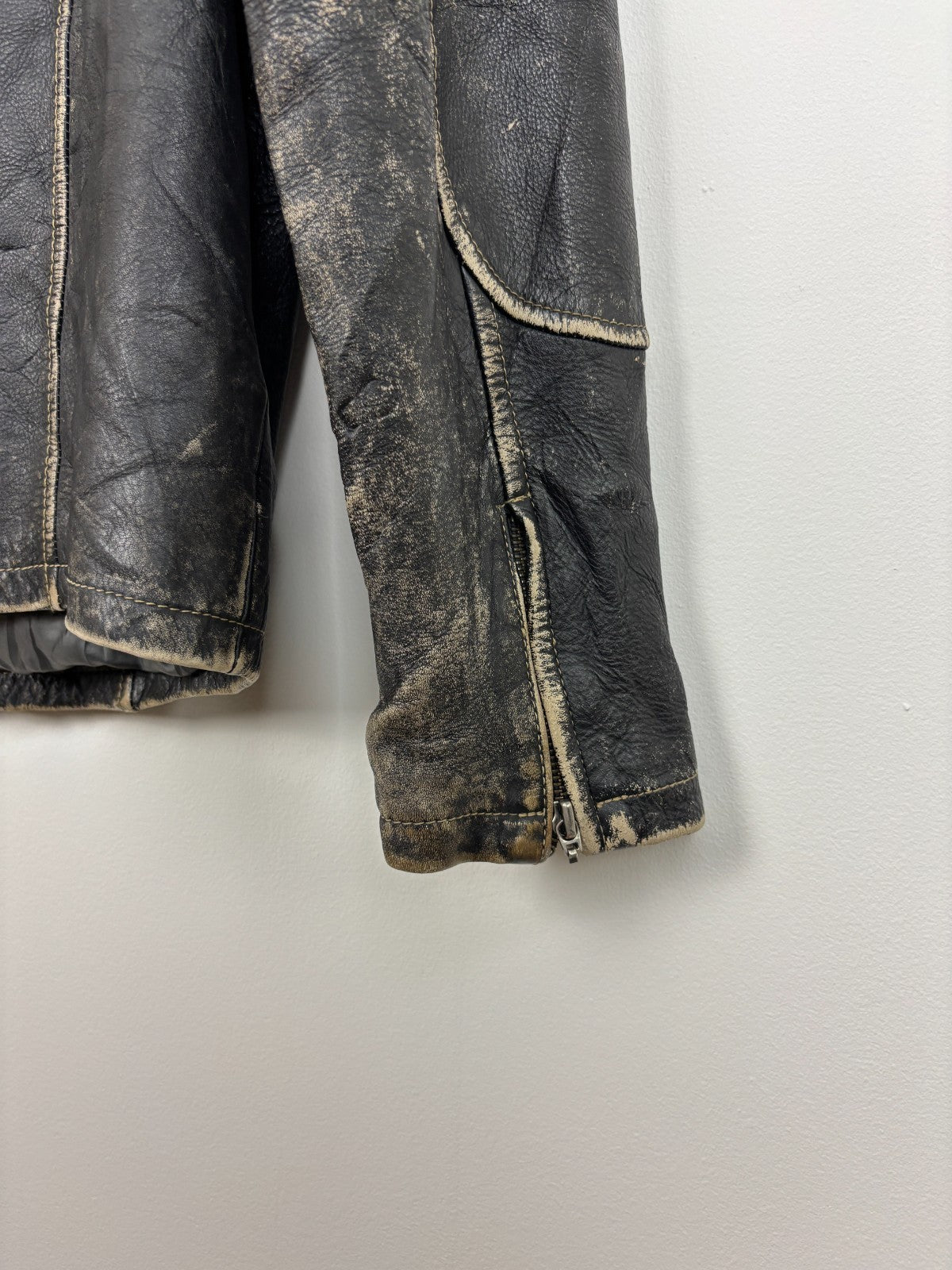 1990s Vintage Danier Leather Biker Jacket