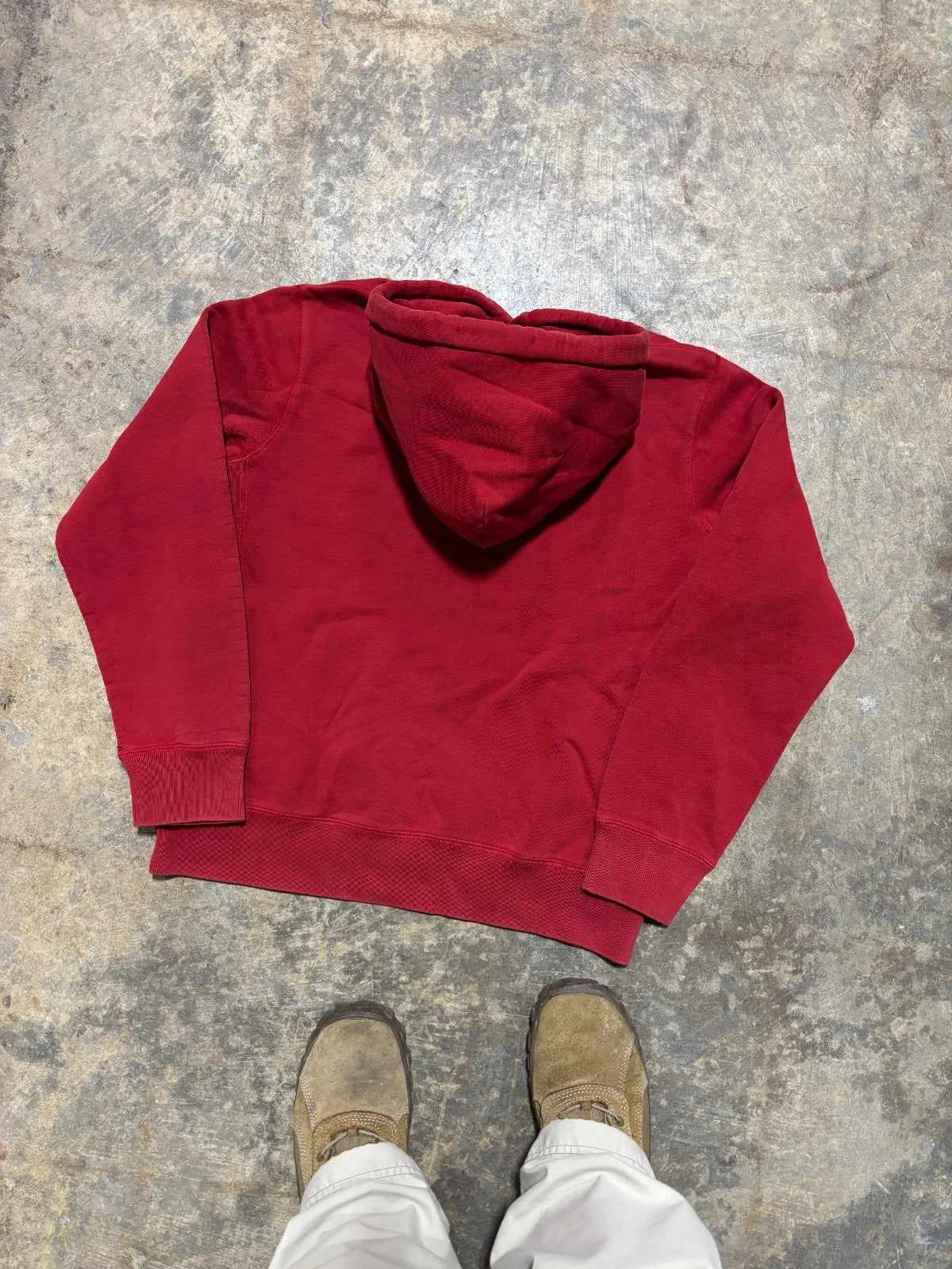 Vintage Abercrombie Hoodie - Y2K Sweatshirt - Size Small - Red