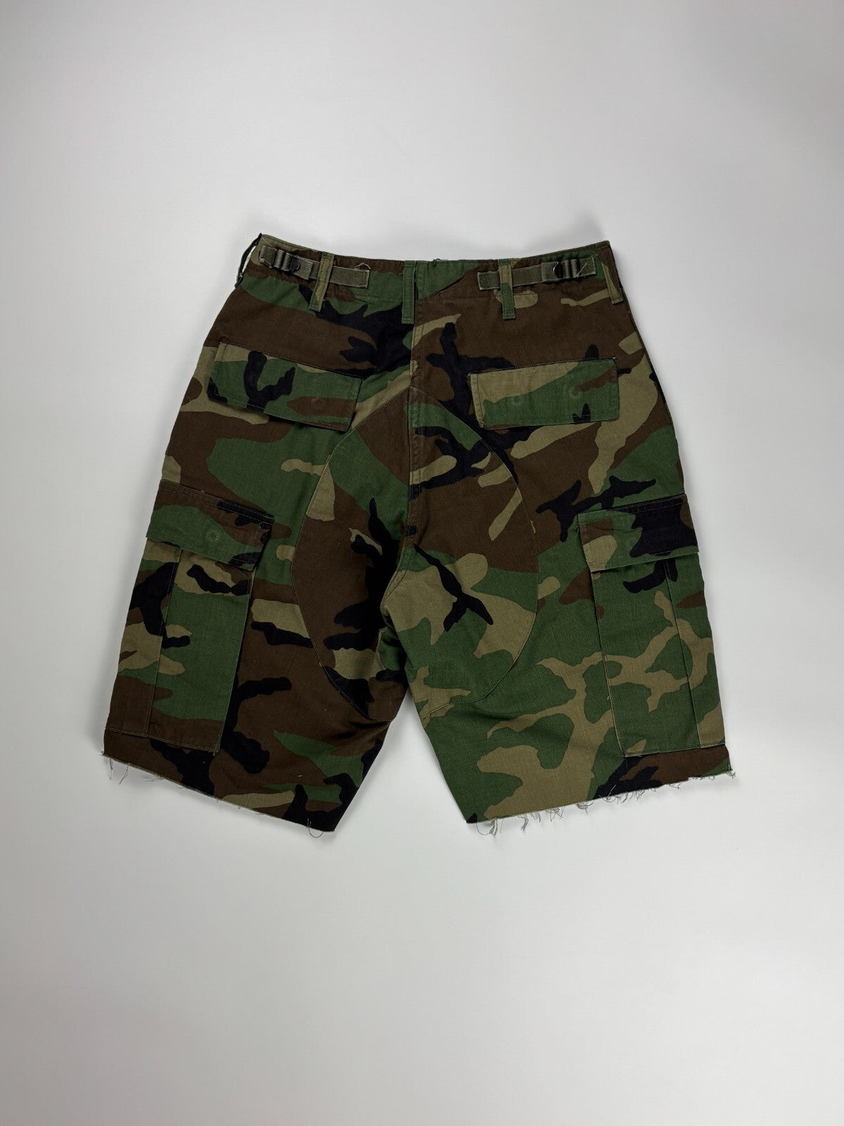 Vintage Military Camo Cargo Shorts