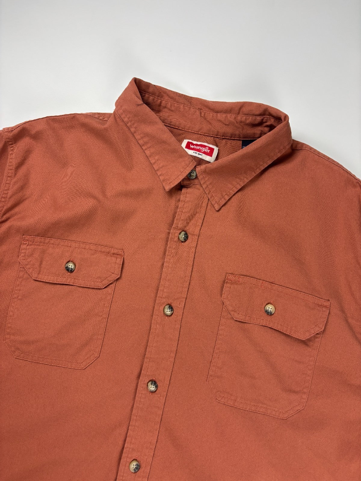 Vintage Wrangler Blank Cropped Button Up Shirt