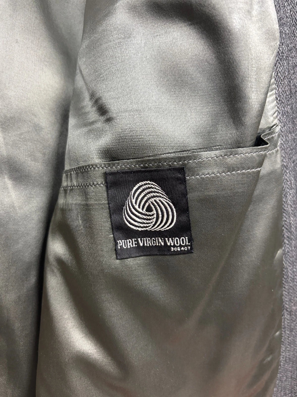 Vintage 1990s Wool Overcoat - Gray - Large - Men's Topcoat