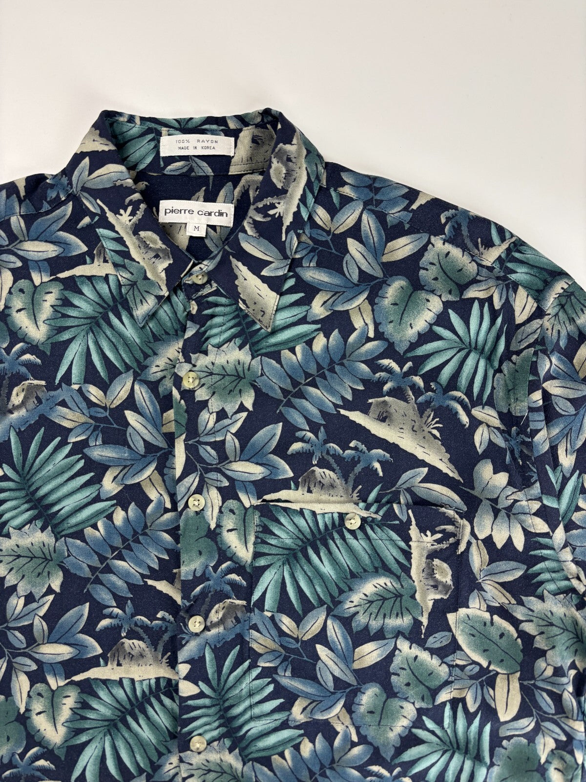 Vintage Pierre Cardin Hawaiian Button Up Shirt