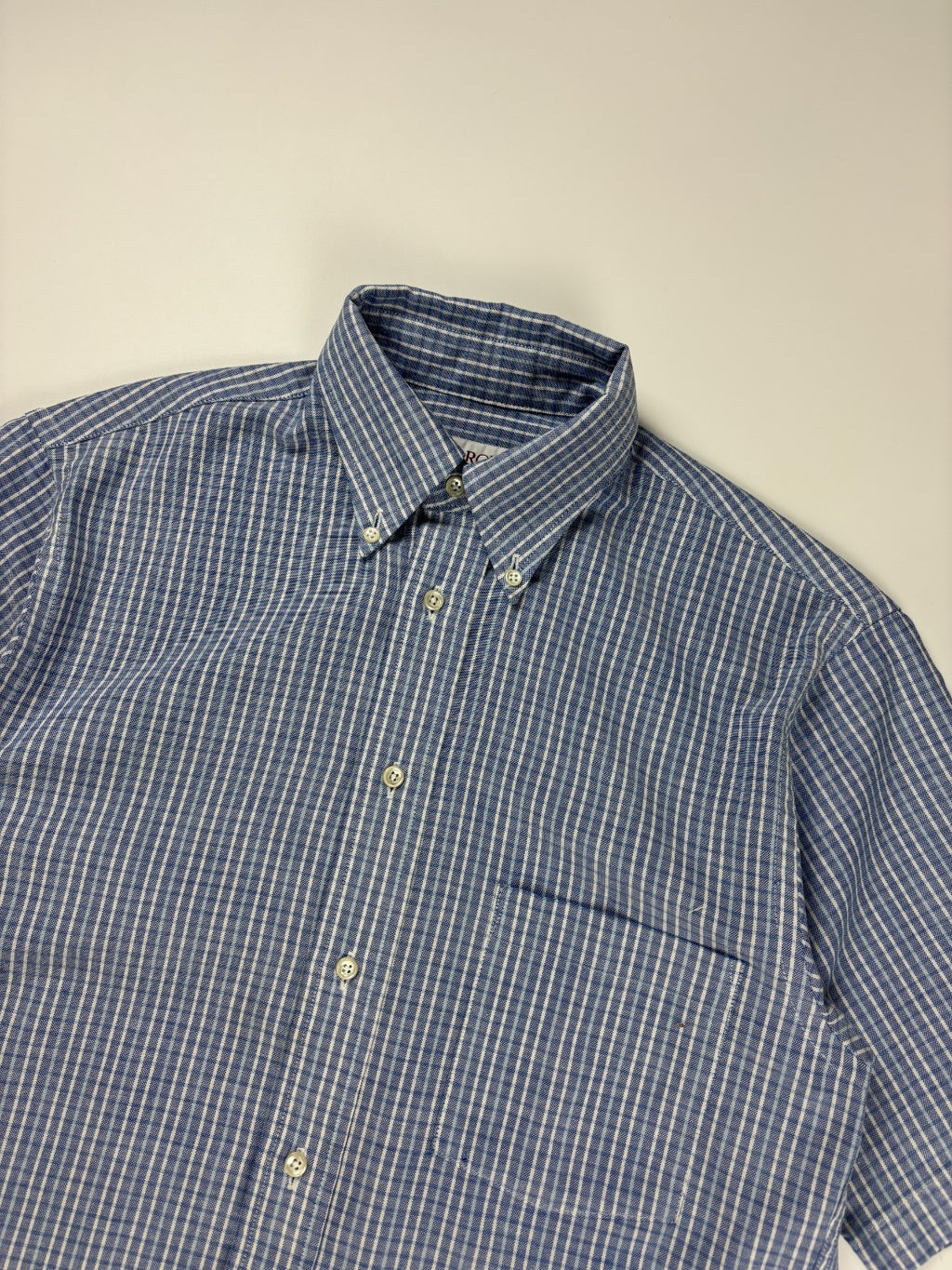 Vintage Arrow Dover Plaid Cropped Button Up Shirt