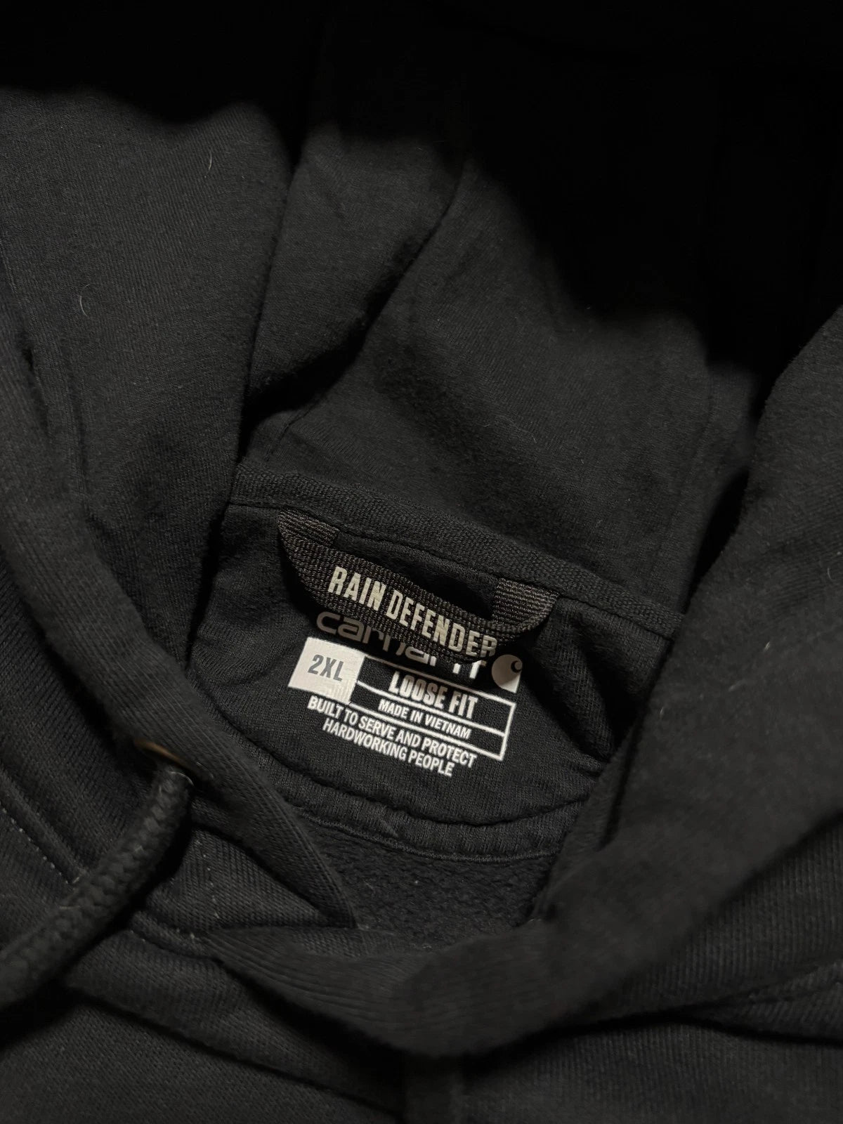 Vintage Carhartt Hoodie - Workwear Sweater - Size 2XL - Black