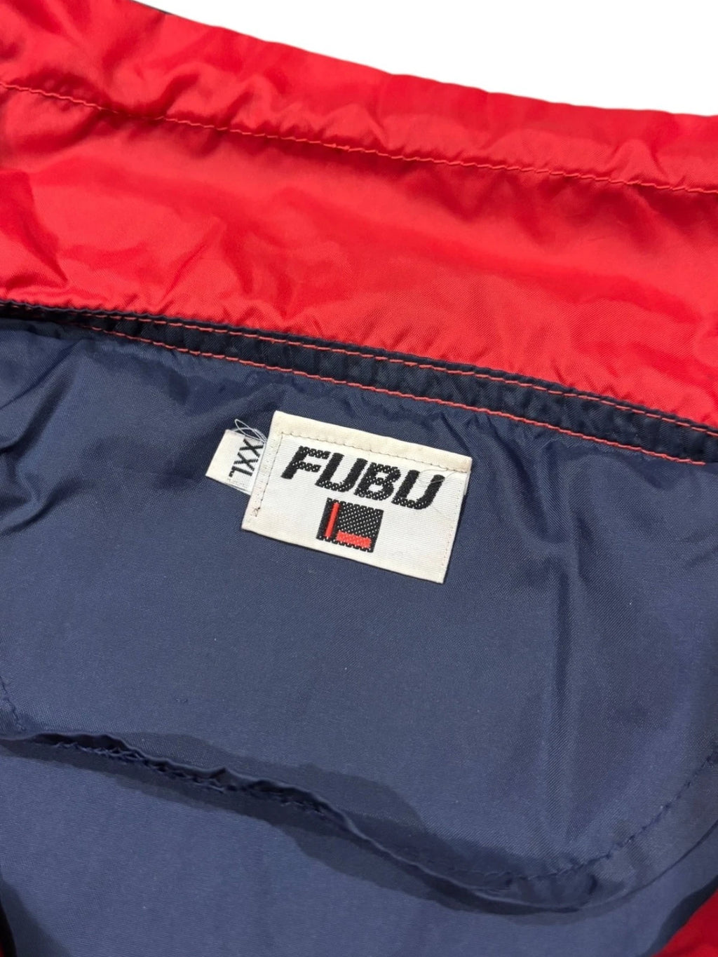 Vintage Y2K Fubu Windbreaker Jacket - XXL - Red & Blue