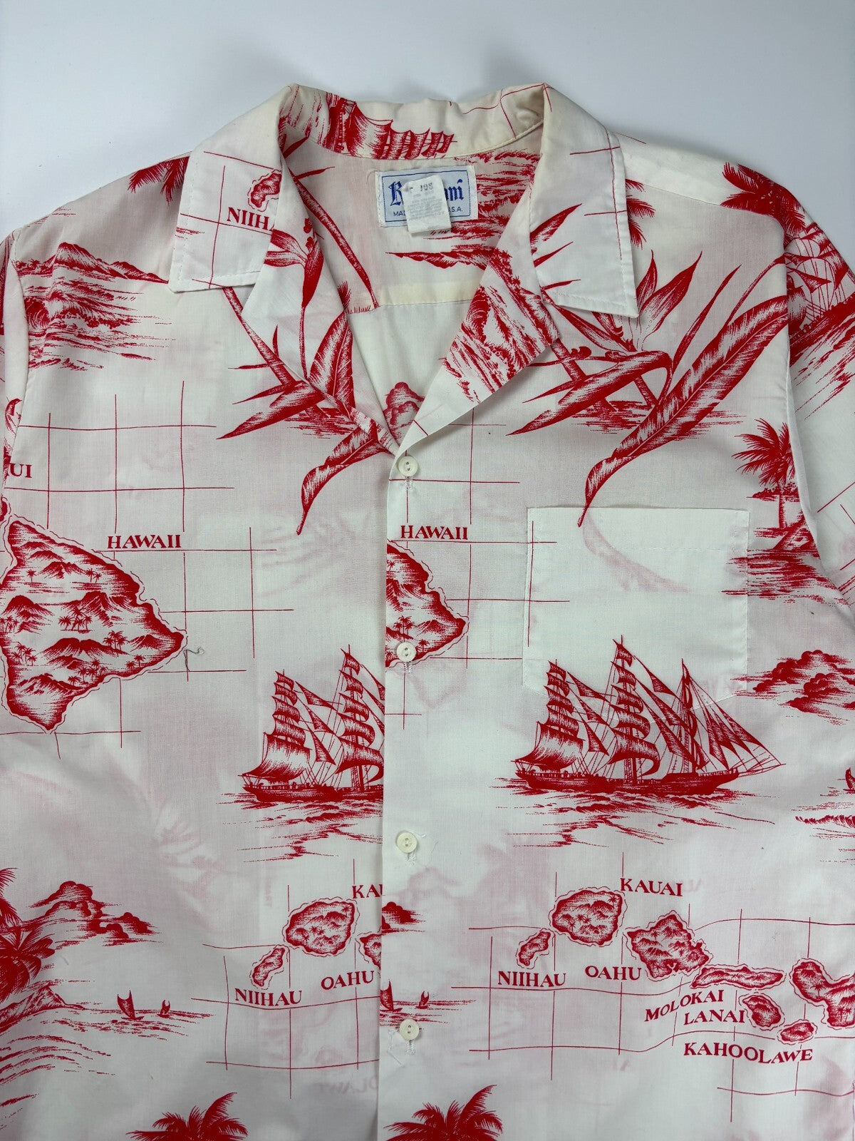 Vintage Rai Nani Hawaiian Button Up Shirt