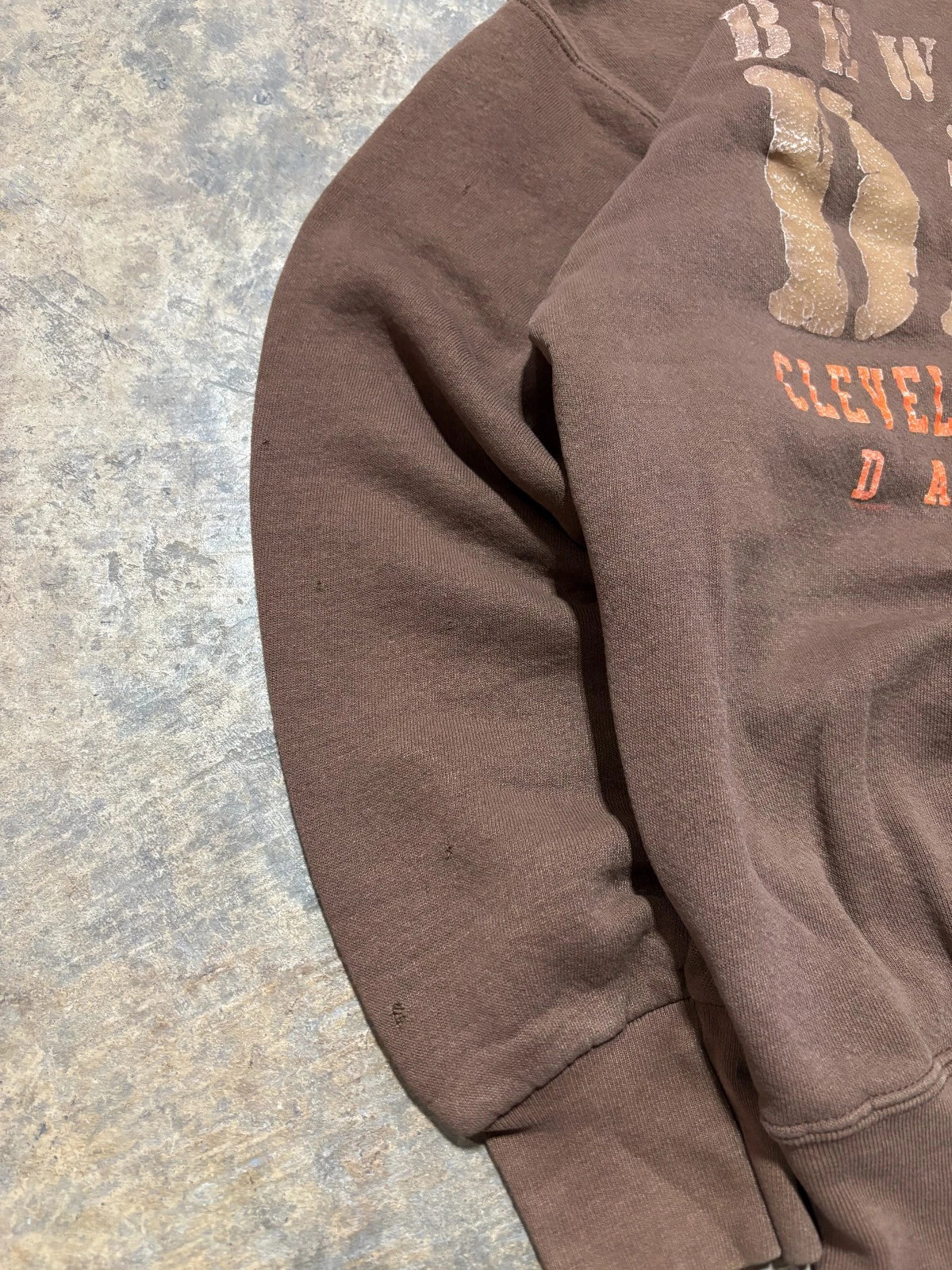 Vintage 1990s Cleveland Browns Sweatshirt - NFL Football Sweater - Size Large