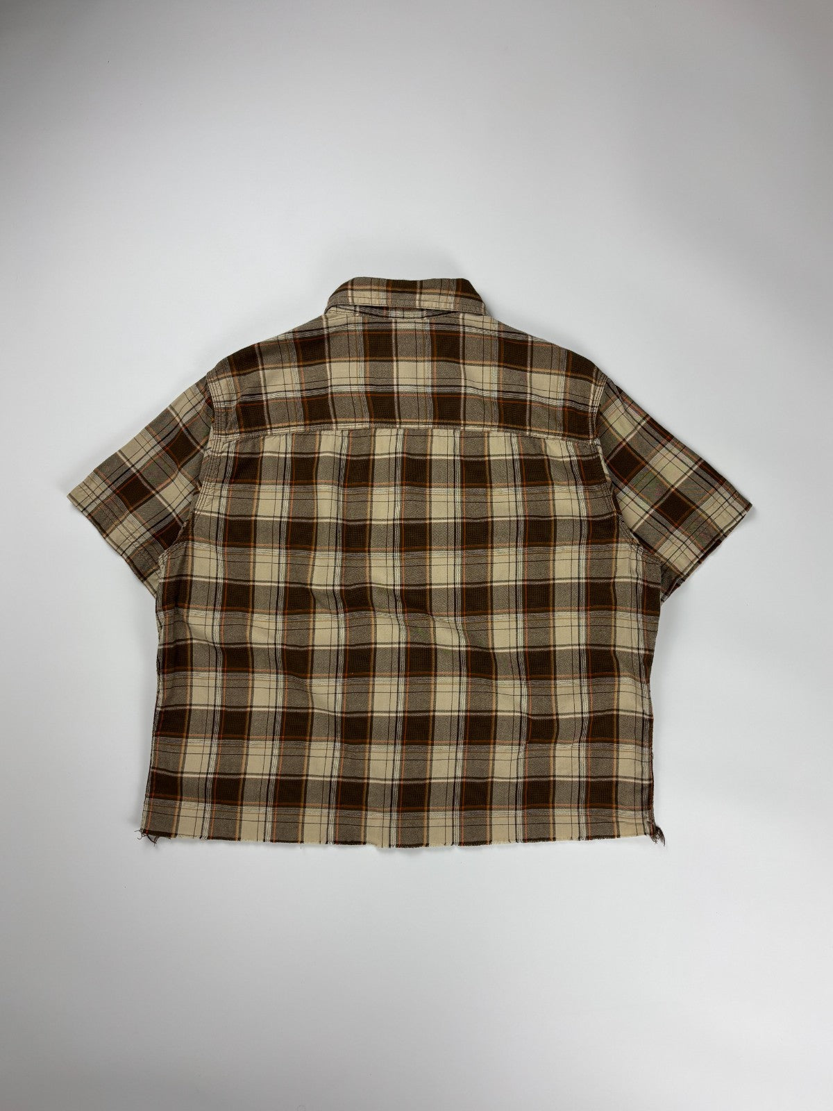 Vintage G.H. Bass Plaid Cropped Button Up Shirt