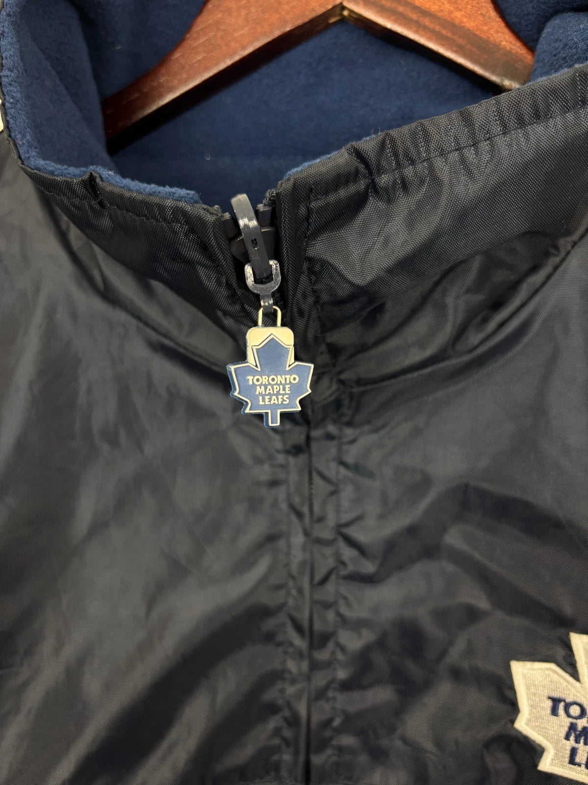 Vintage Blue Toronto Maple Leafs Jacket - Reversible - Size XXL