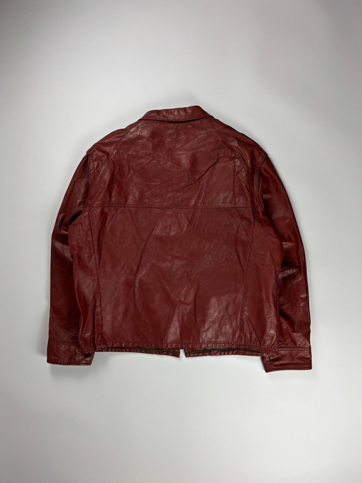 Vintage Leather Straight Jacket