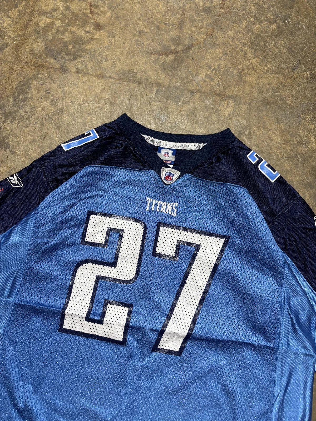 Vintage Tennessee Titans Jersey / Eddie George #27 / NFL Reebok / Blue Size XL