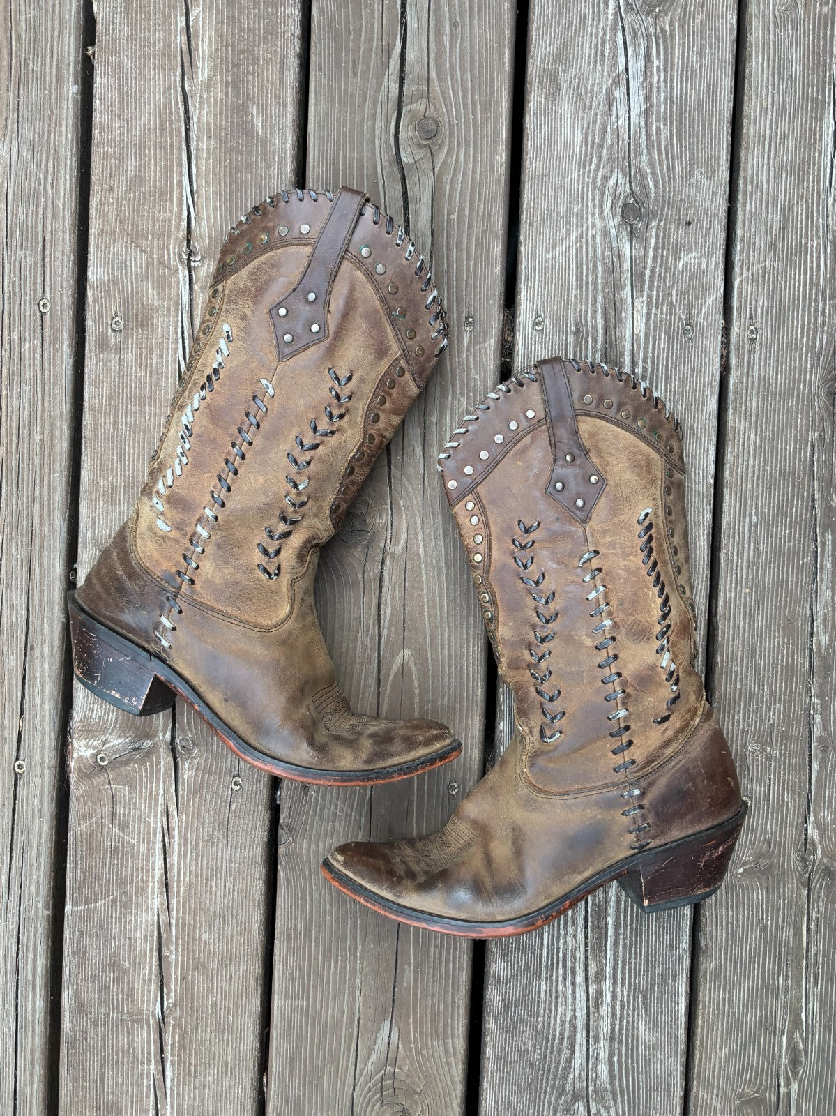 Vintage Durango Leather Cowboy Boots
