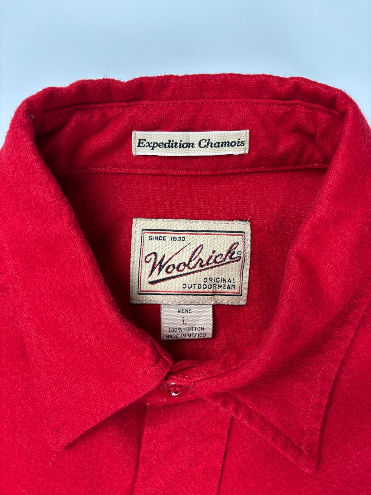 Vintage Woolrich Solid Cropped Button Up Shirt