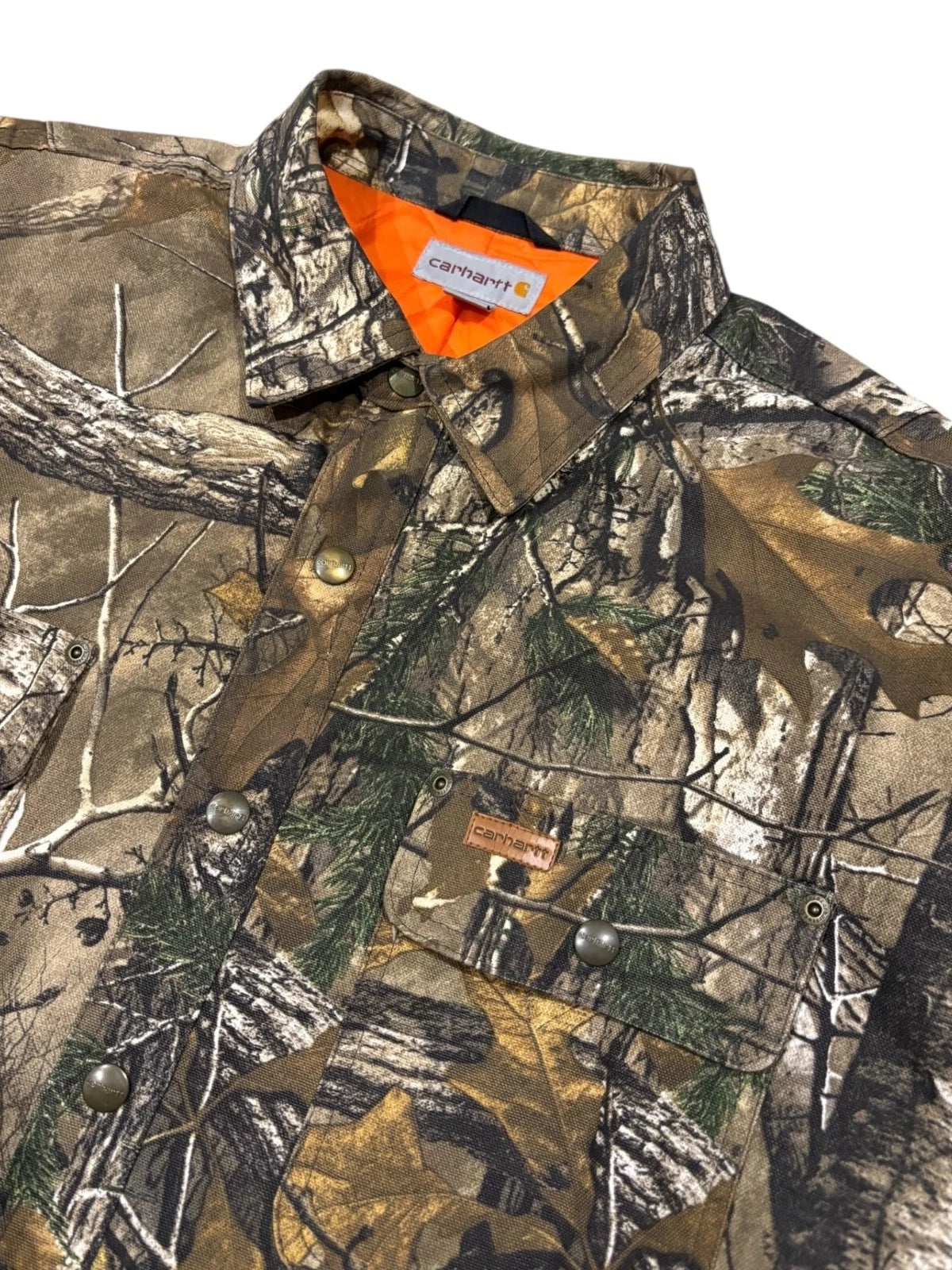 Vintage Carhartt Real Tree Jacket - XL - Button Up Insulated Workwear Coat