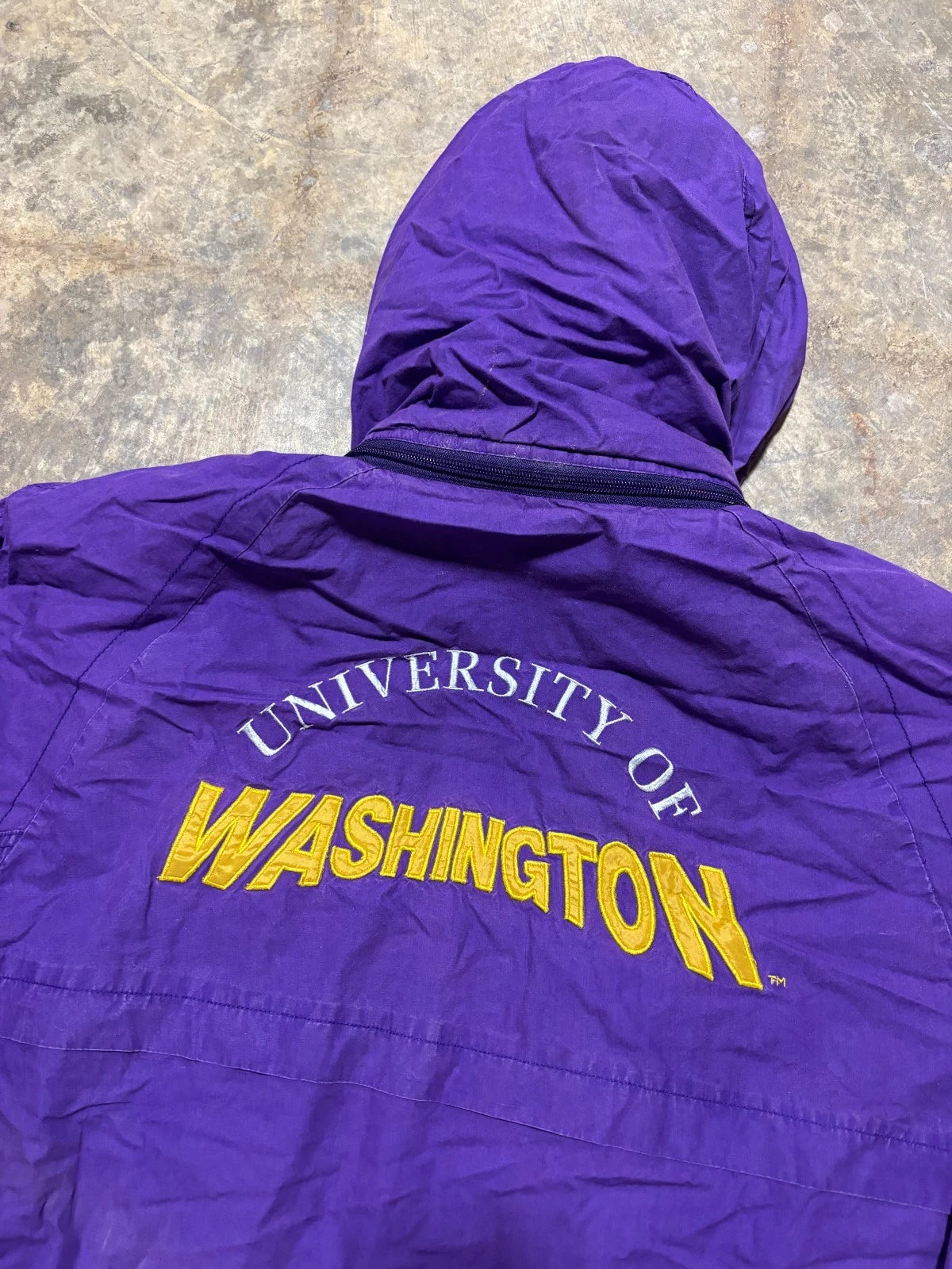 Vintage 1990s University Of Washington Huskies Jacket / NCAA / Purple Size Small
