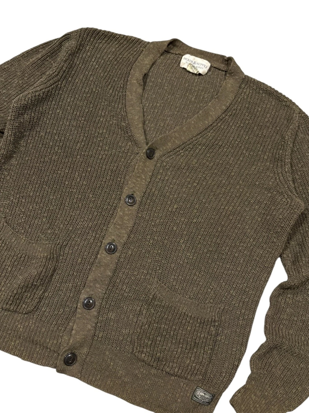Vintage Ralph Lauren Cardigan - Large - Olive Green - Denim & Supply