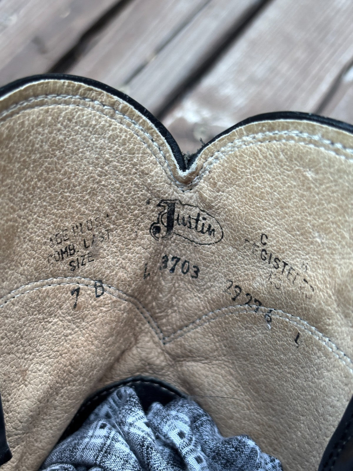 Vintage Justin Roper Cowboy Boots