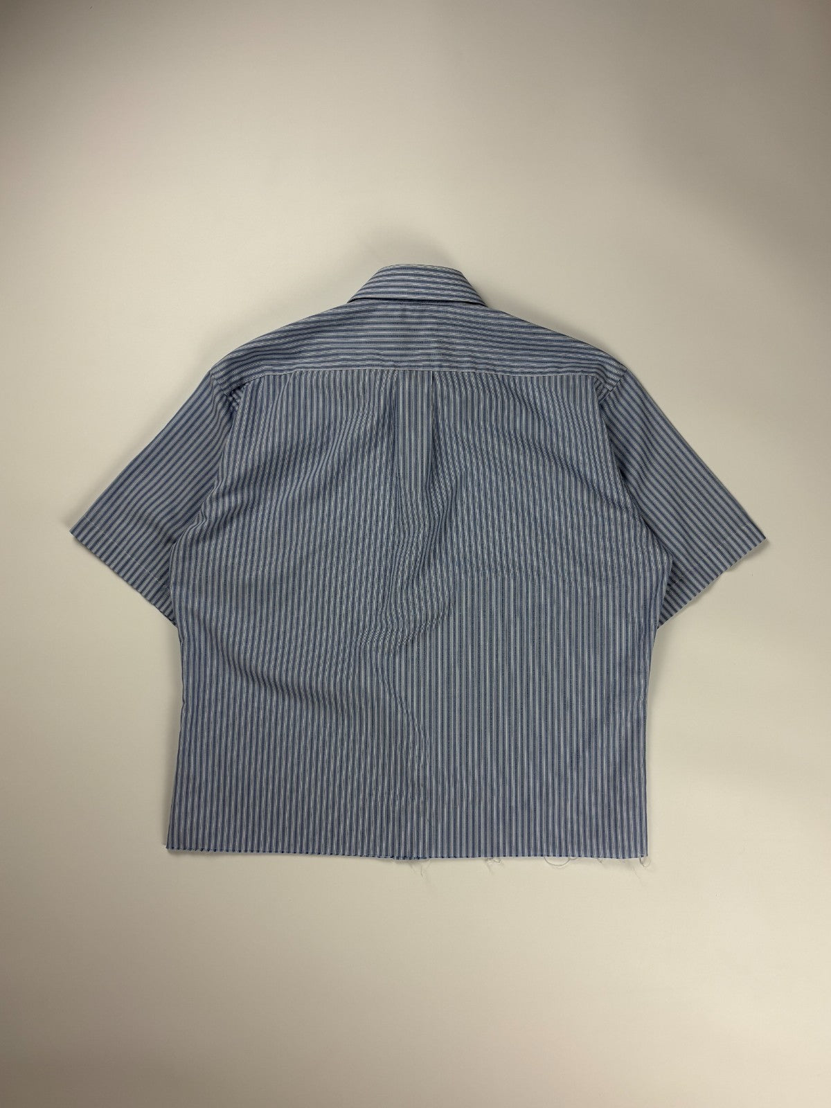 Vintage Stafford Striped Cropped Button Up Shirt