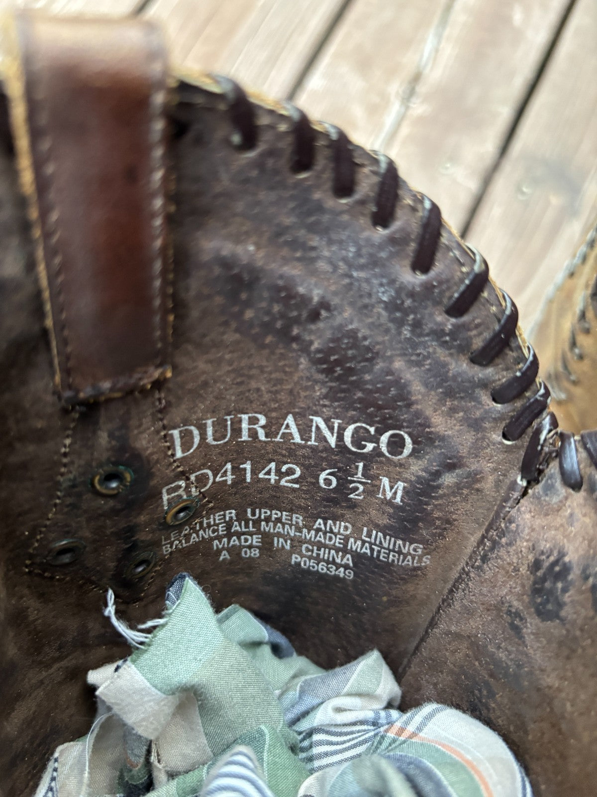 Vintage Durango Leather Cowboy Boots