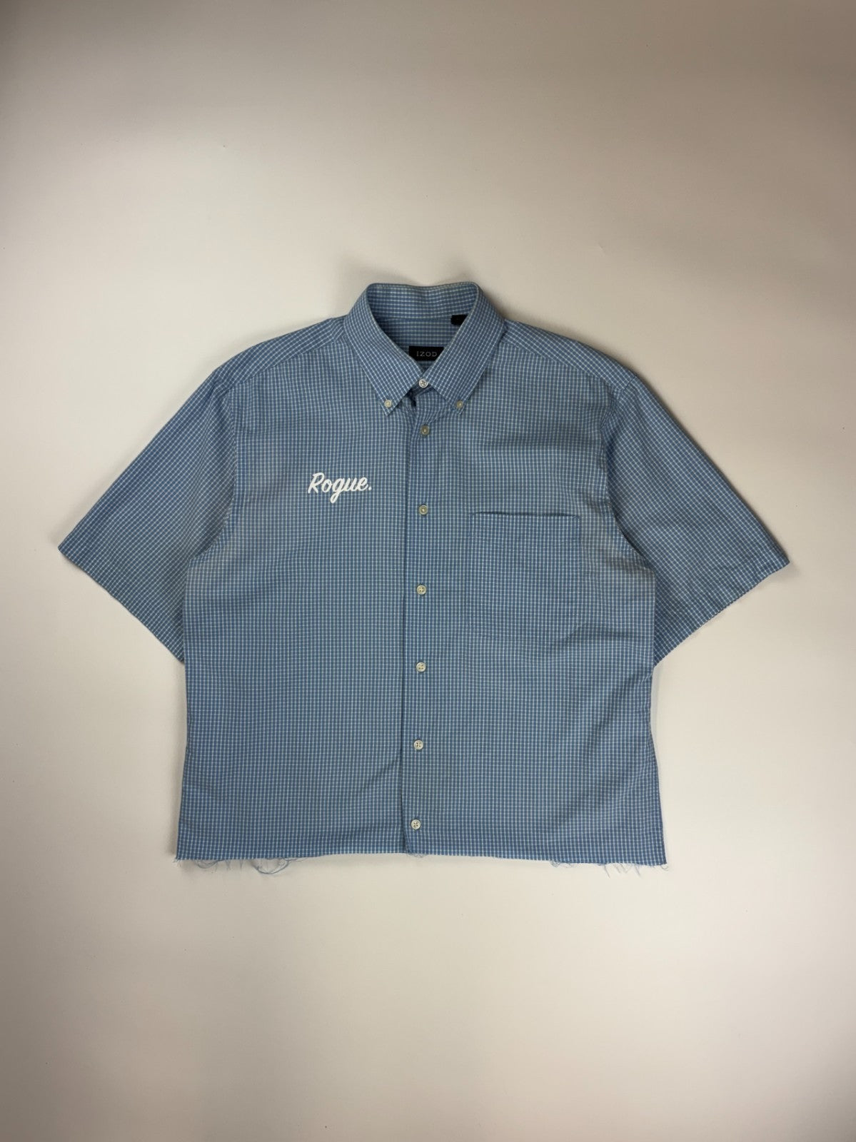 Vintage Roguehaus Plaid Cropped Button Up Shirt