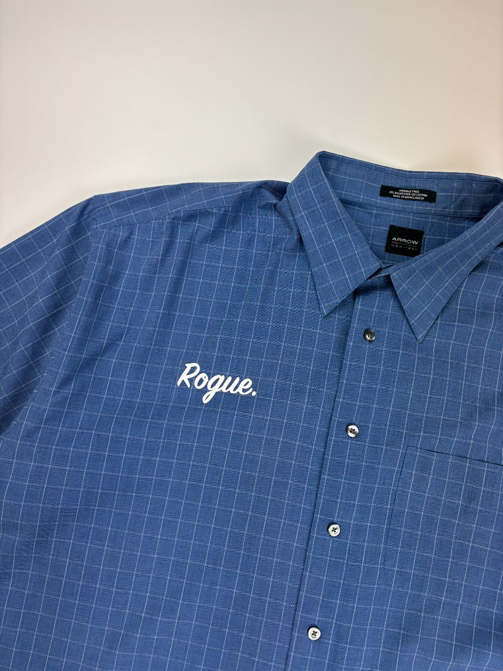 Vintage Roguehaus Plaid Cropped Button Up Shirt