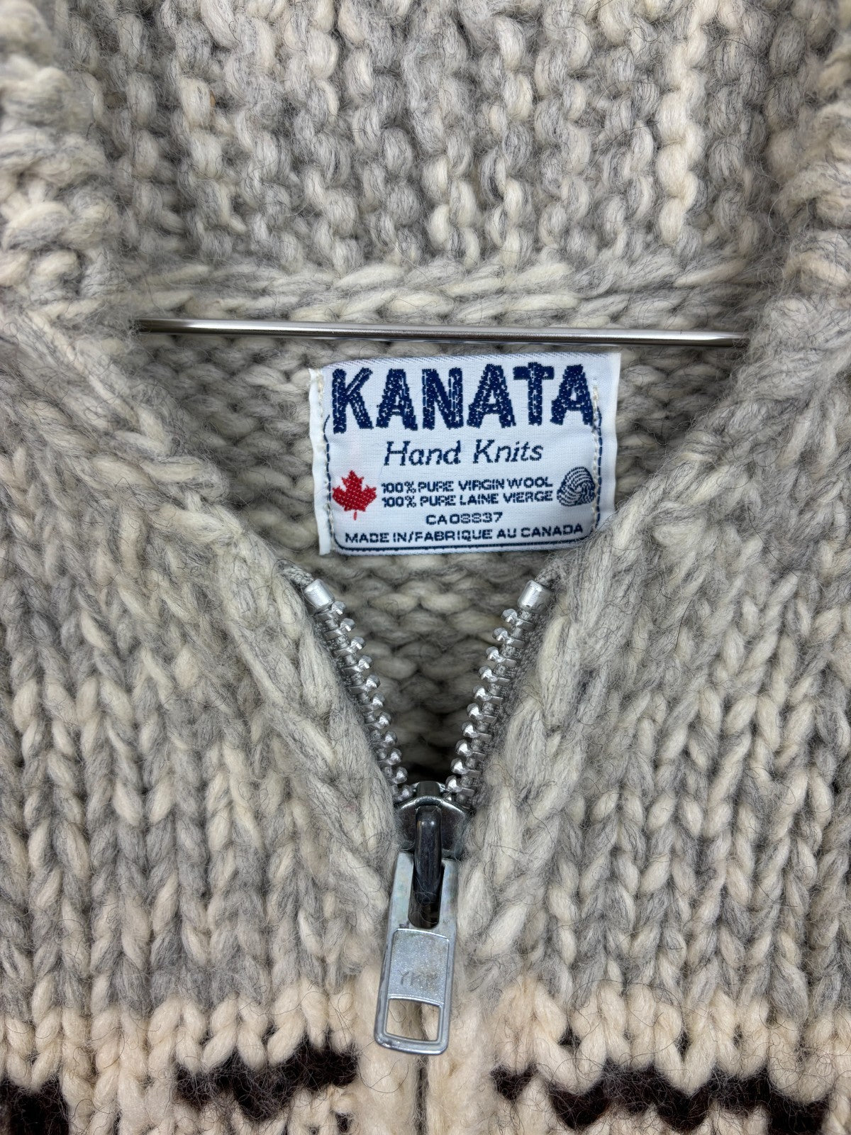 1970s Vintage Kanata Hand Knit Cowichan Sweater