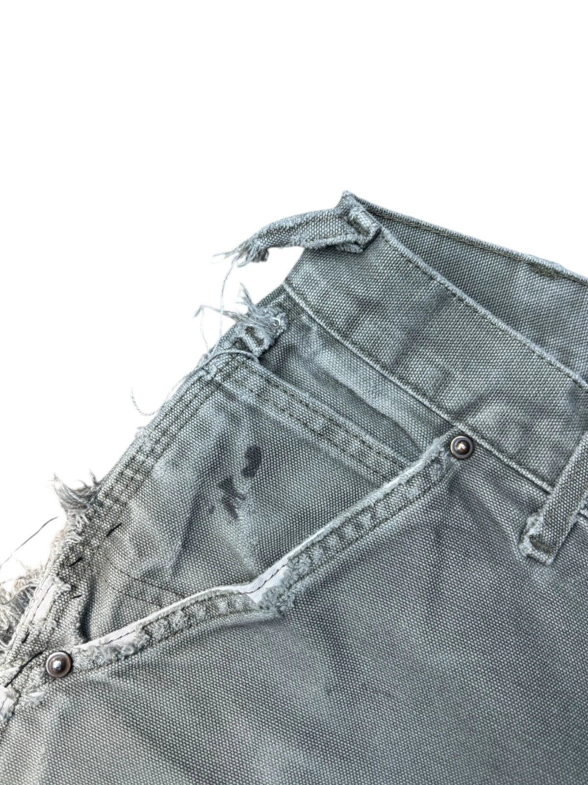 Vintage Olive Carhartt Double Knee Pants - 30x29" - Distressed Workwear Bottoms