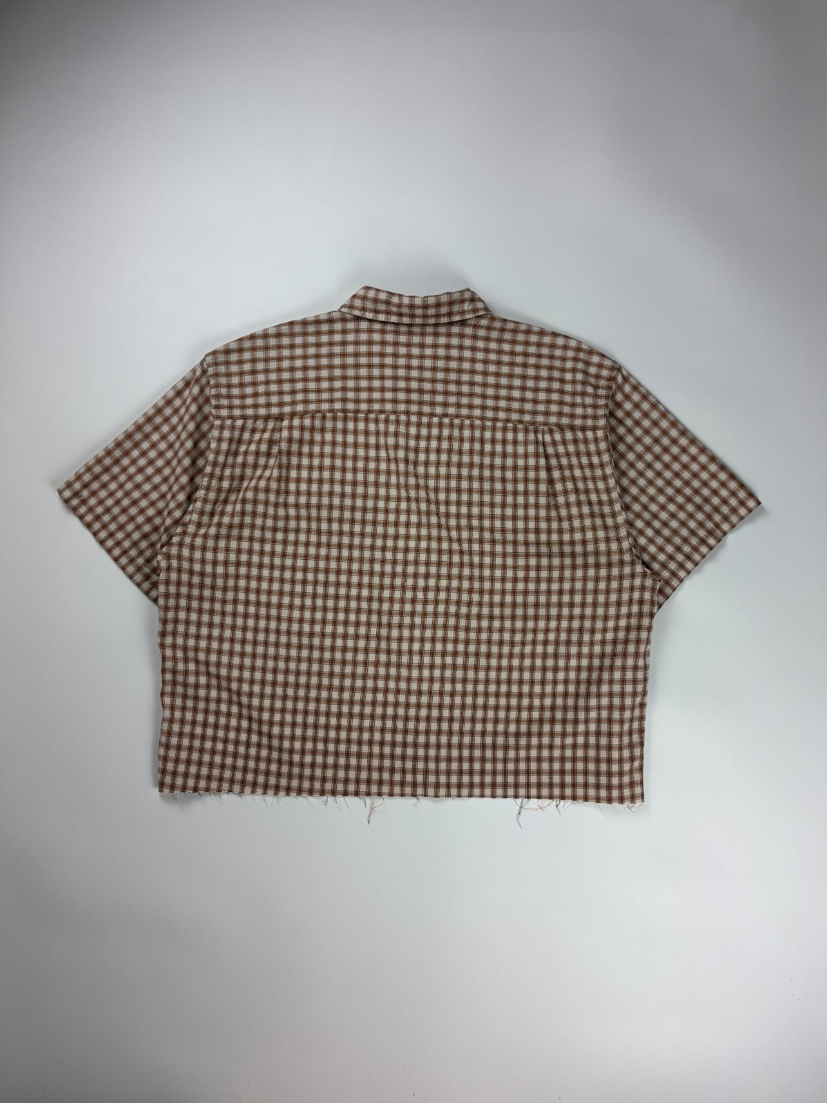Vintage Windriver Plaid Cropped Button Up Shirt