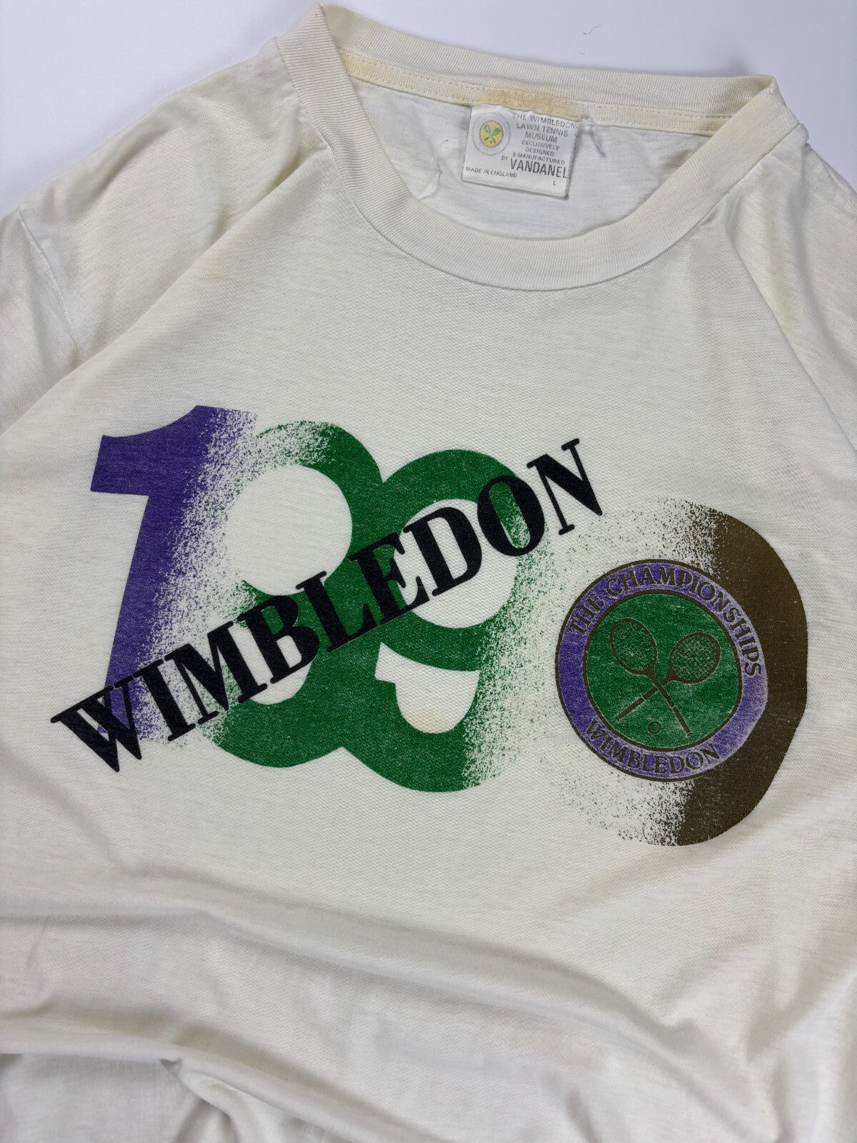 Vintage 1990 Wimbledon Tennis Tee