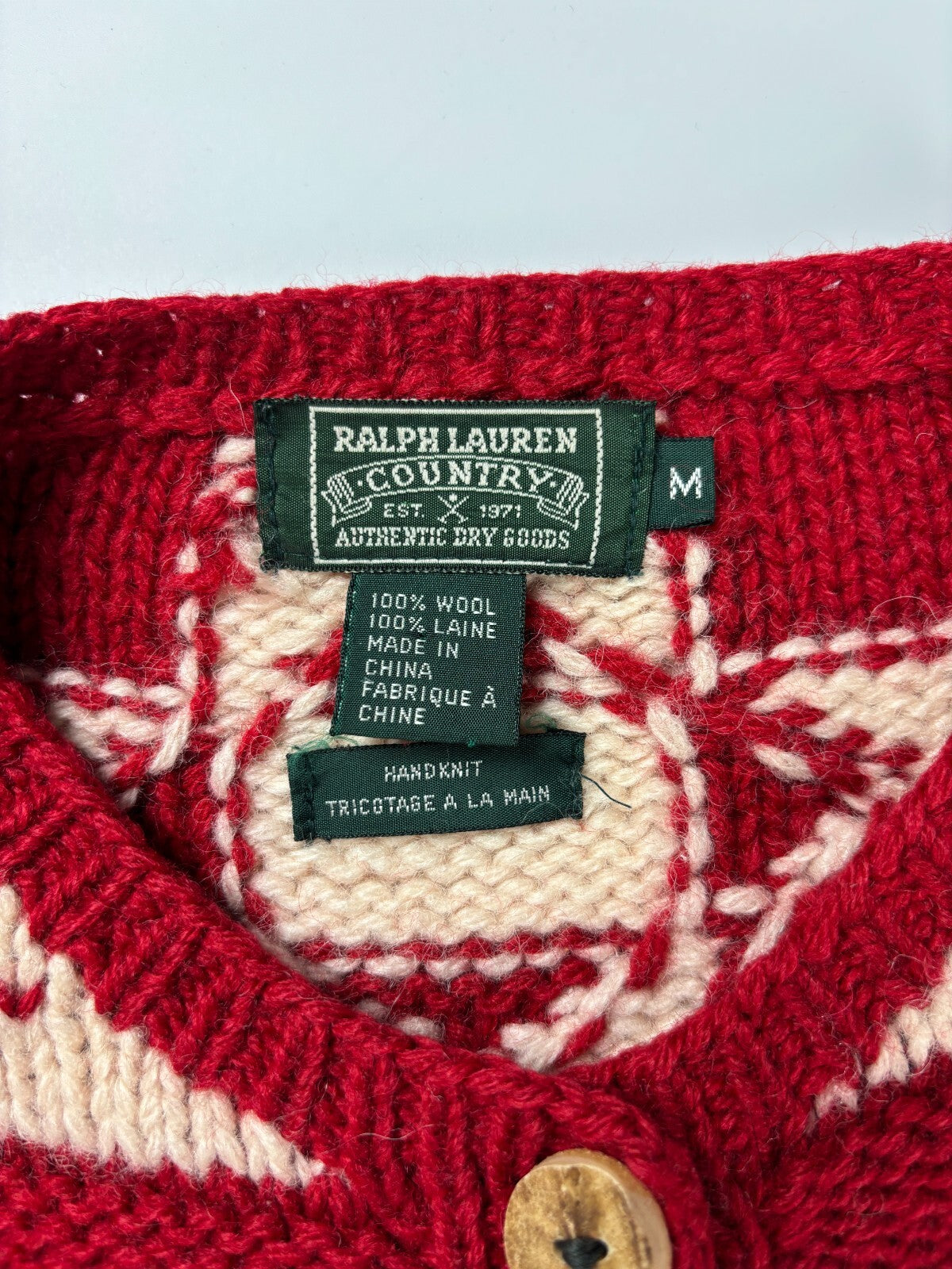 Vintage Ralph Lauren Country Hand Knit Sweater