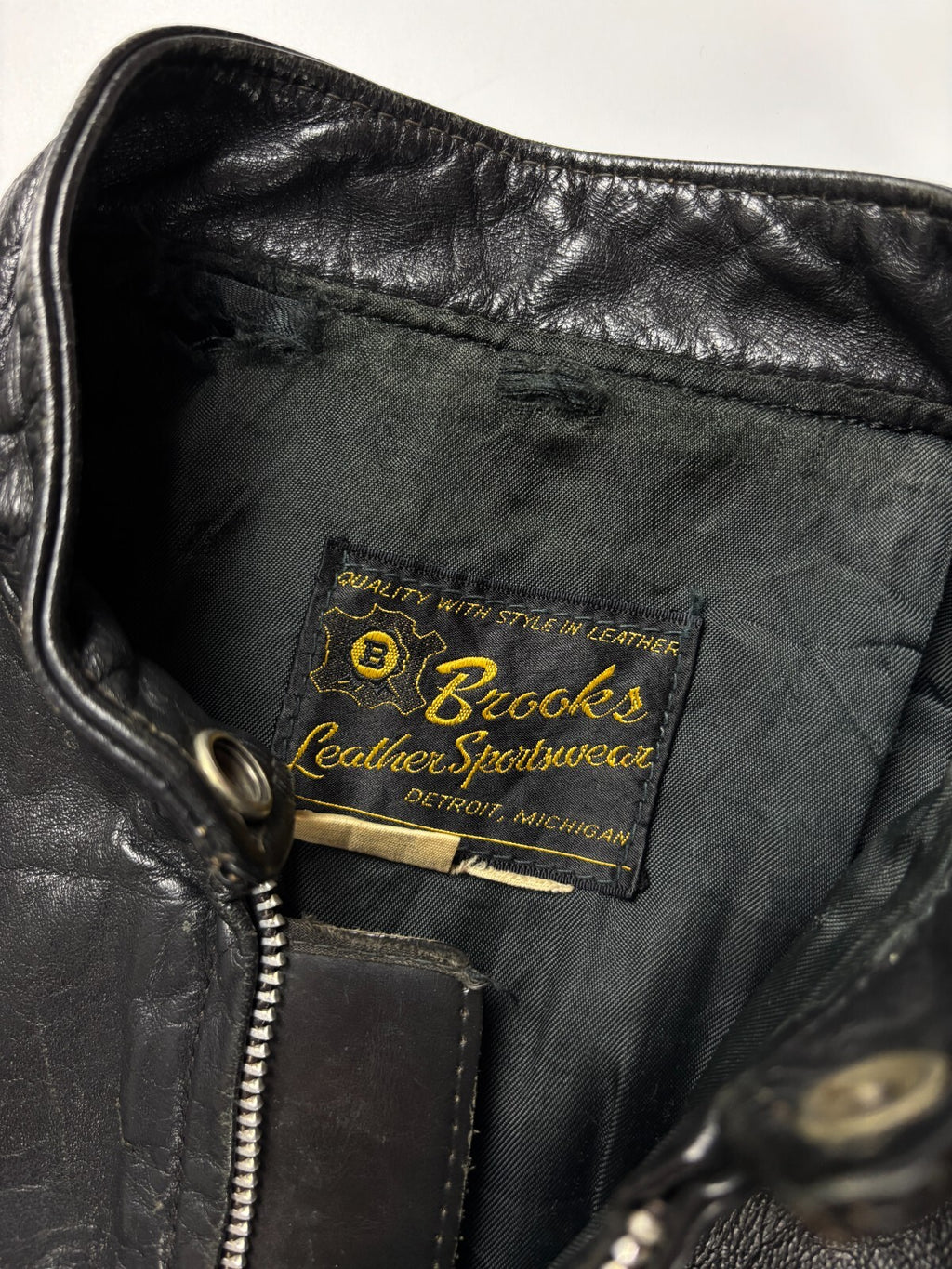 Vintage 1960s Brooks Leather Jacket