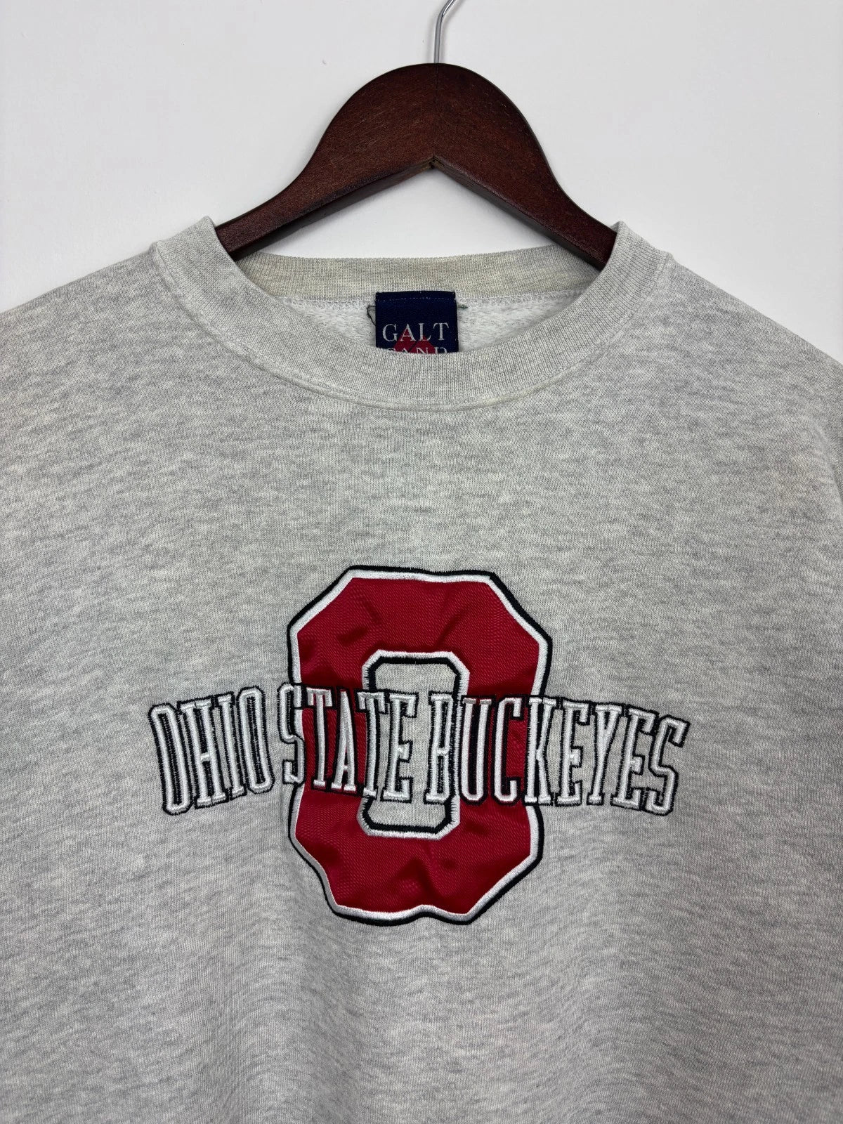Vintage 1990s Gray Ohio State Buckeyes Sweatshirt - NCAA Collegiate - Size Large