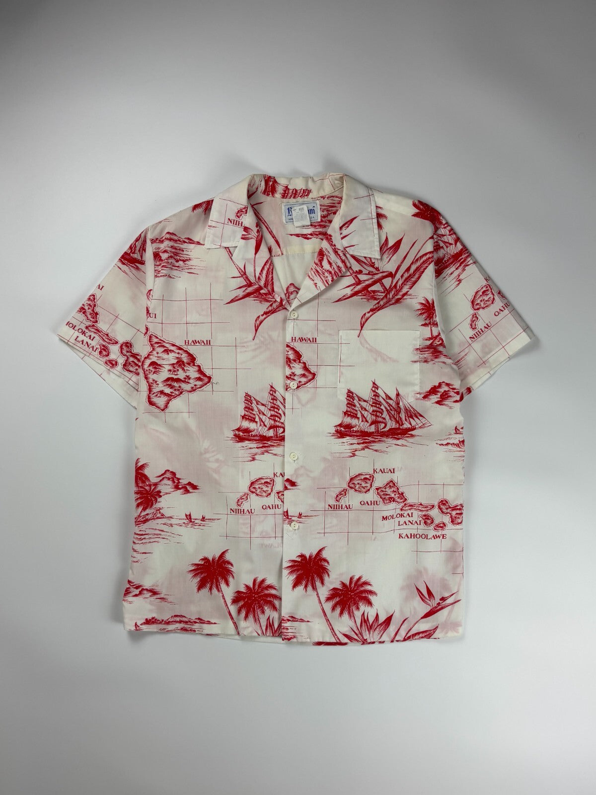 Vintage Rai Nani Hawaiian Button Up Shirt