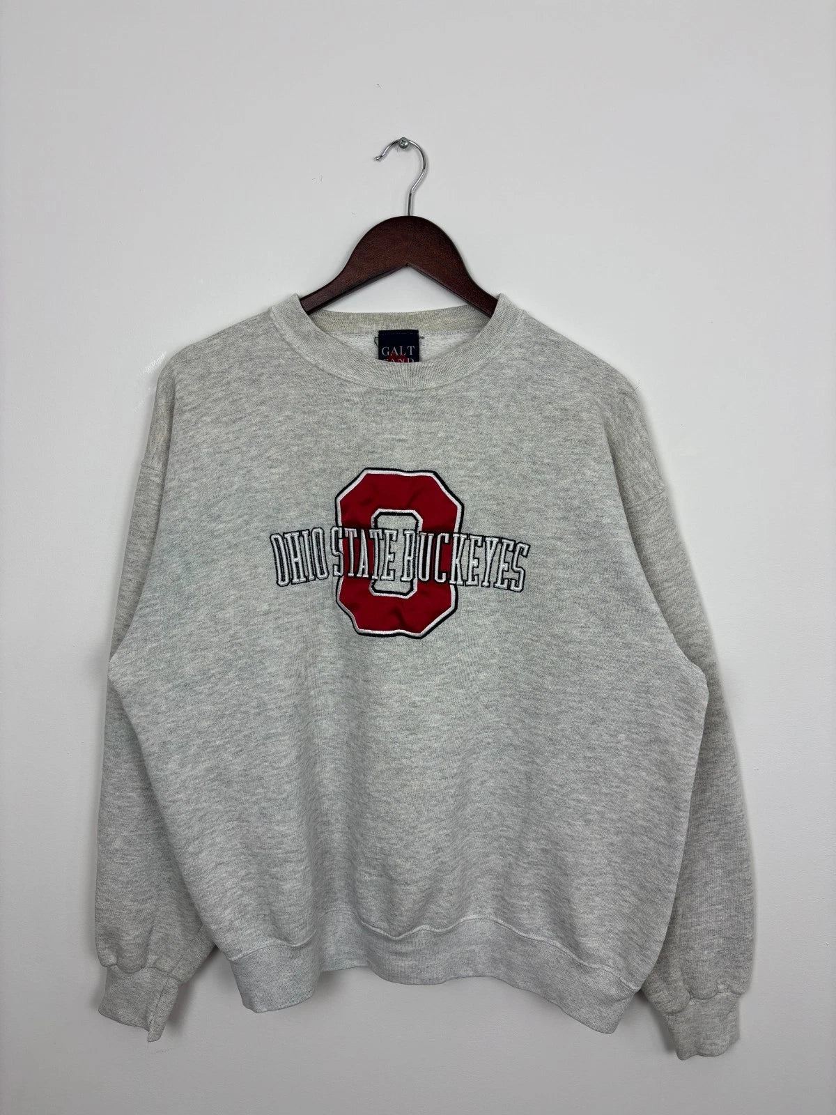 Vintage 1990s Gray Ohio State Buckeyes Sweatshirt - NCAA Collegiate - Size Large