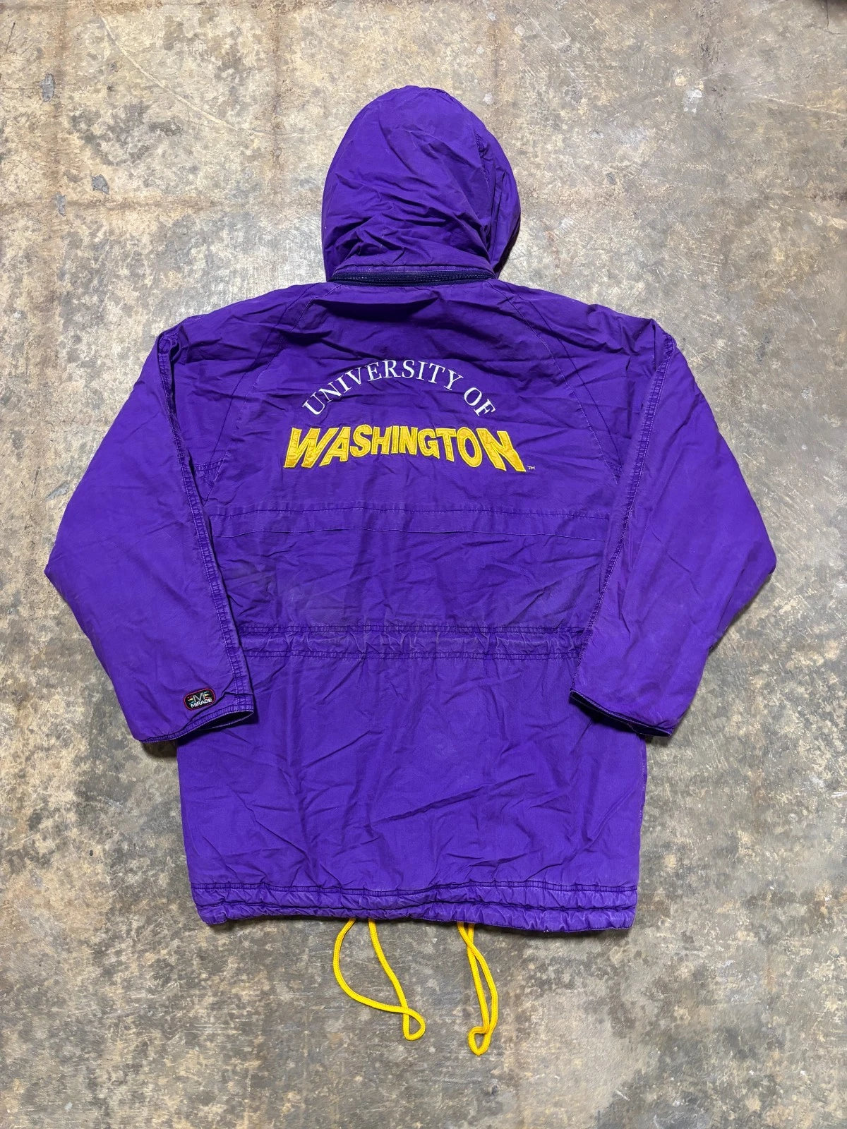 Vintage 1990s University Of Washington Huskies Jacket / NCAA / Purple Size Small