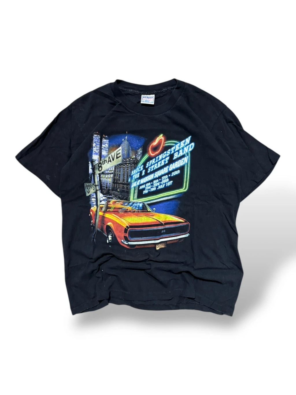 Vintage Bruce Springsteen Band T-Shirt - Large - Black Graphic Tee