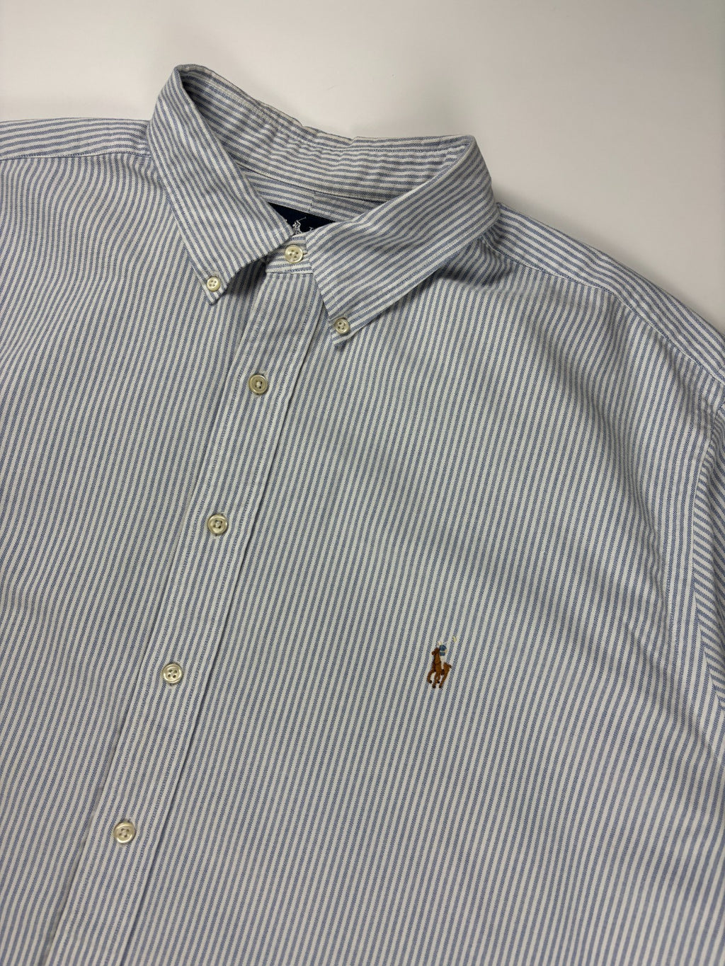 Vintage Polo Ralph Lauren Striped Cropped Button Up Shirt