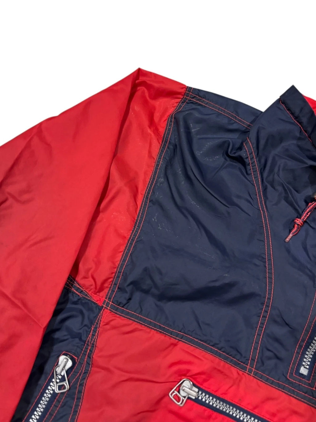 Vintage Y2K Fubu Windbreaker Jacket - XXL - Red & Blue