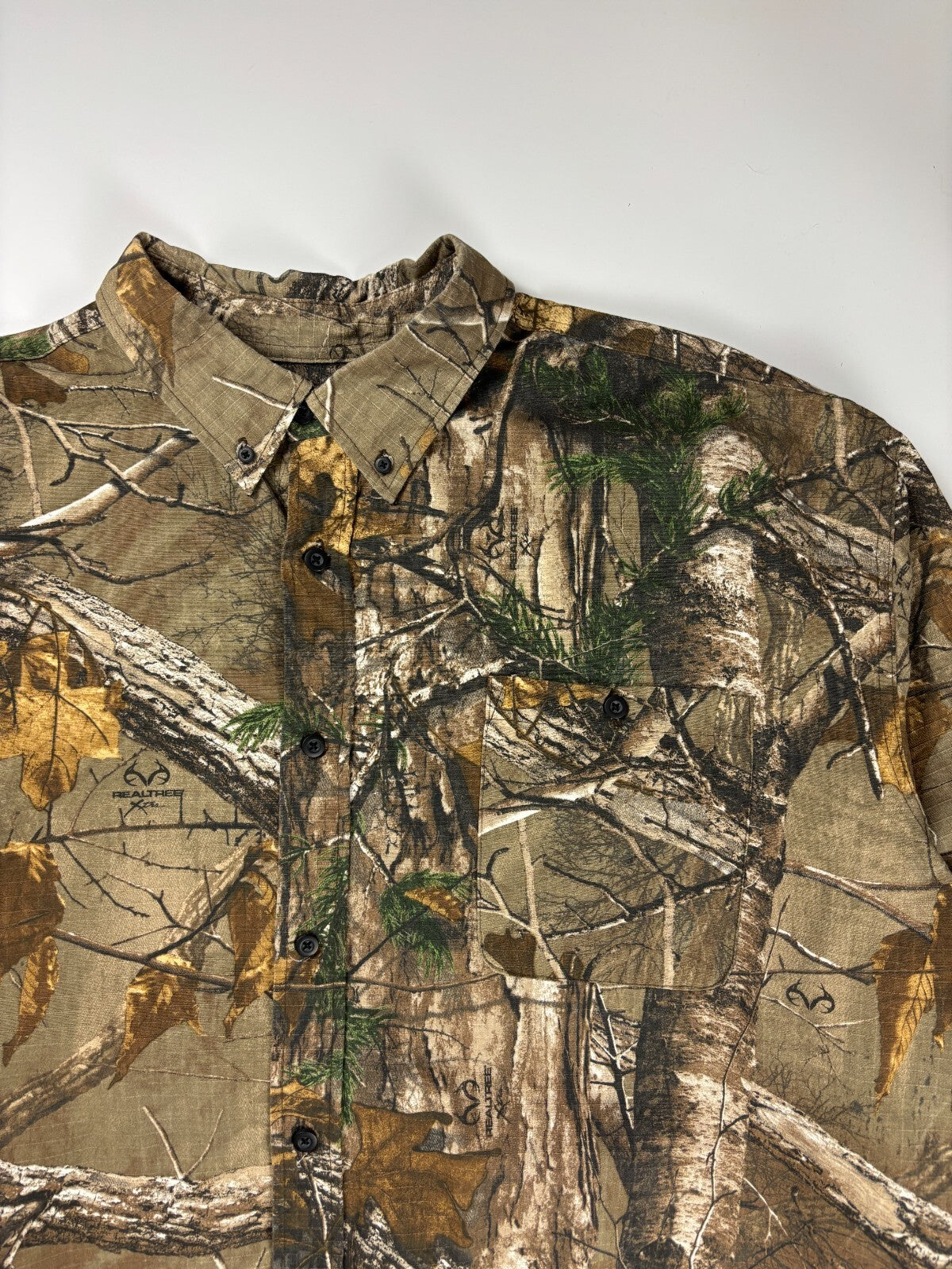 Vintage Redhead Real Tree Button Up Shirt