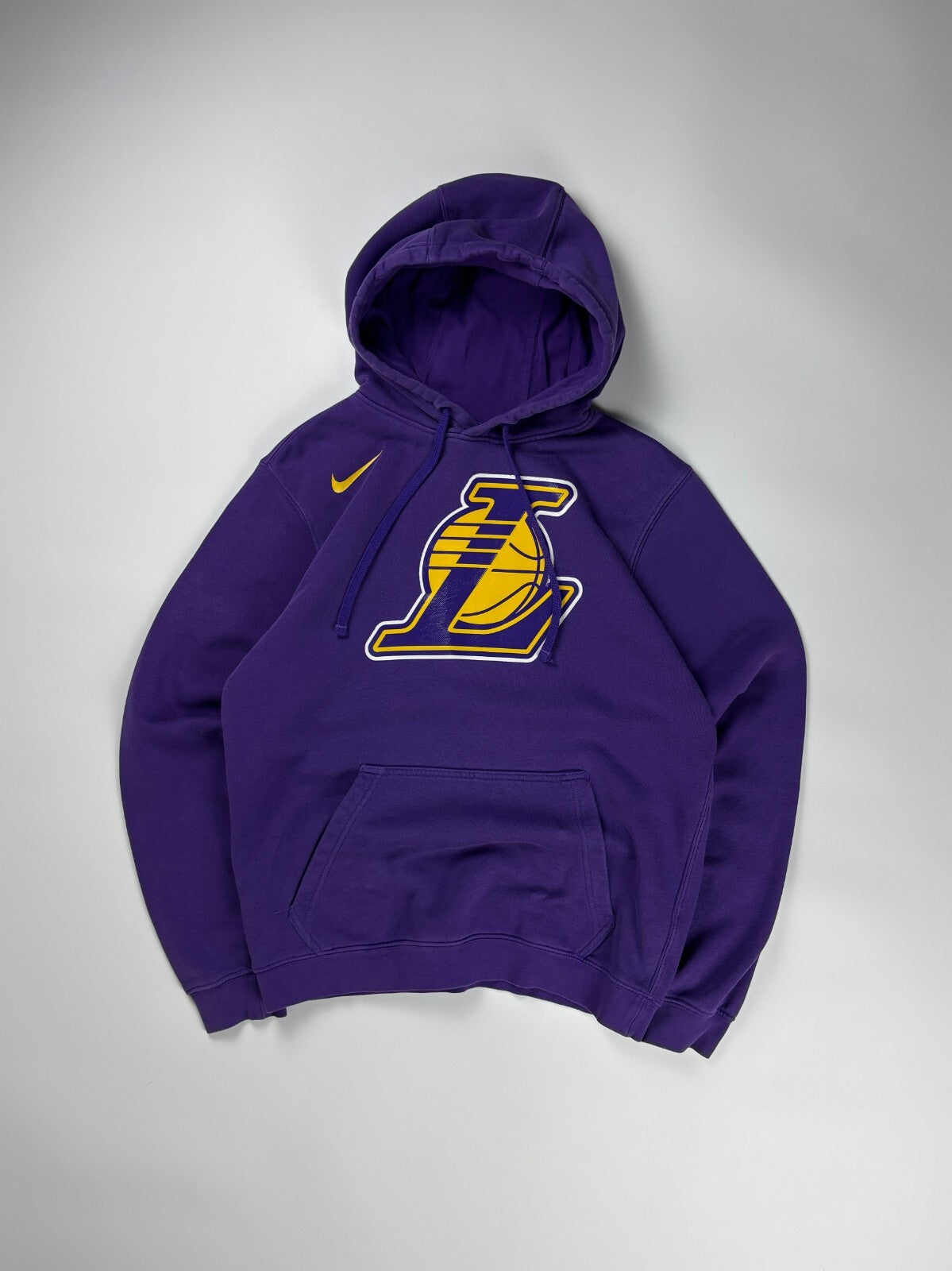 Vintage Nike LA Lakers Hoodie / NBA Basketball Sweater / Sportswear Small Purple