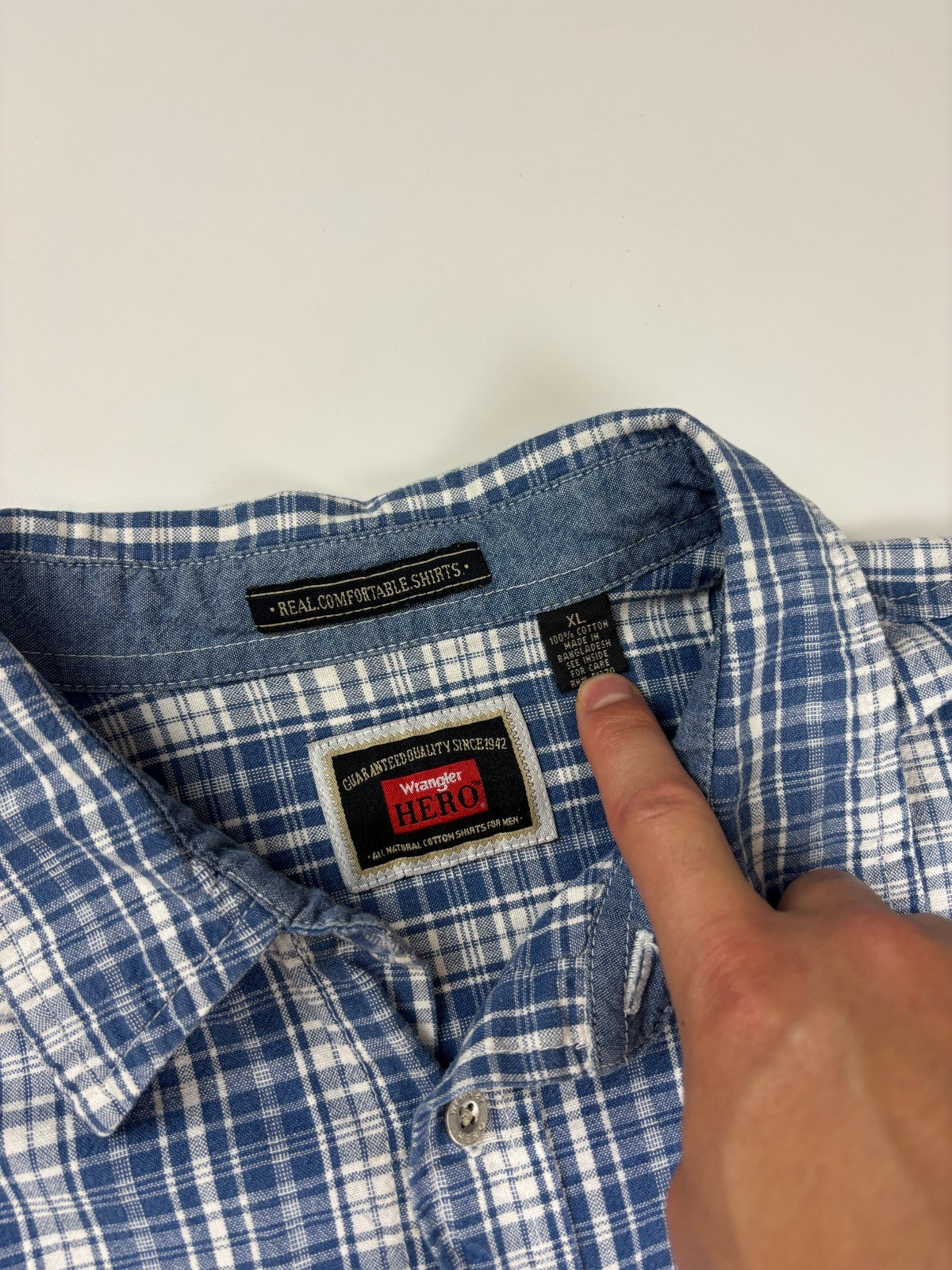 Vintage Roguehaus Plaid Cropped Button Up Shirt