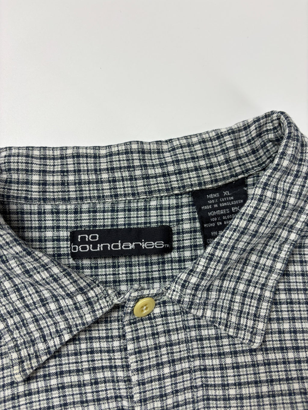 Vintage No Boundaries Plaid Cropped Button Up Shirt