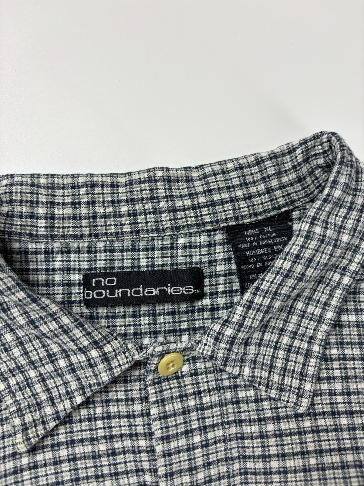 Vintage No Boundaries Plaid Cropped Button Up Shirt
