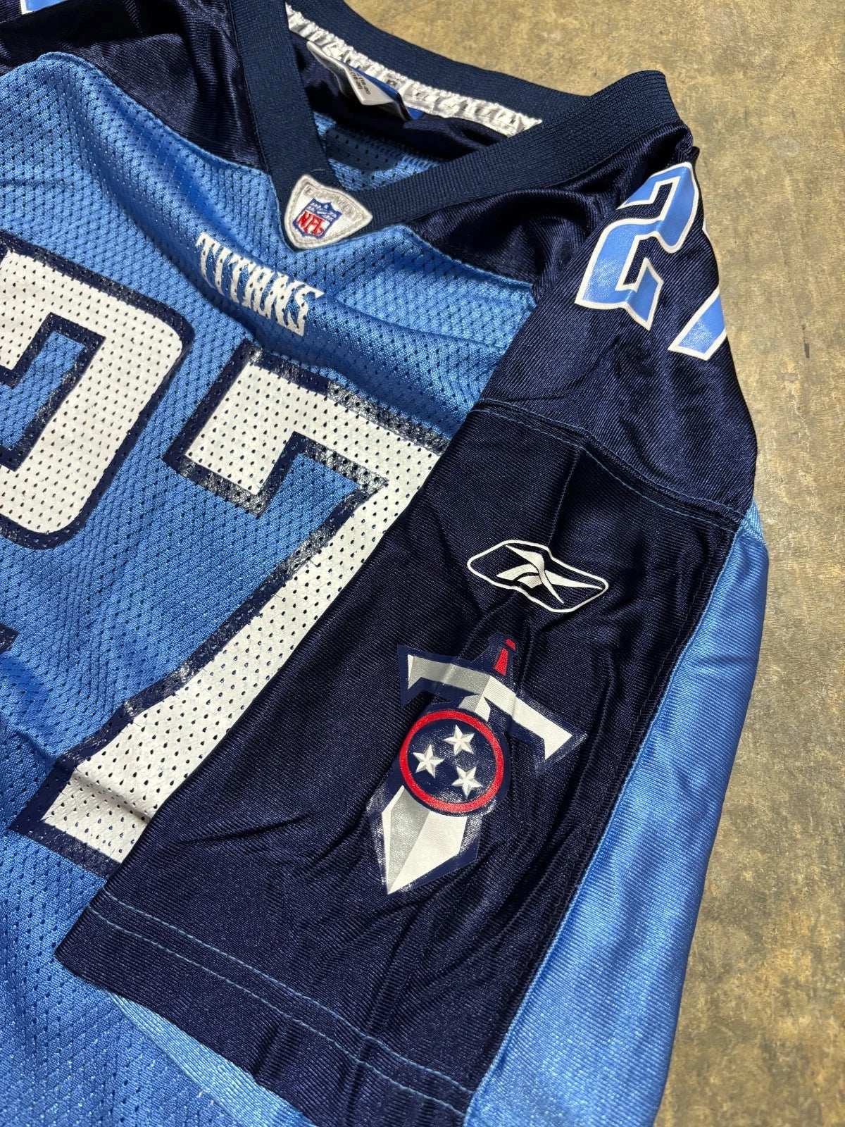 Vintage Tennessee Titans Jersey / Eddie George #27 / NFL Reebok / Blue Size XL