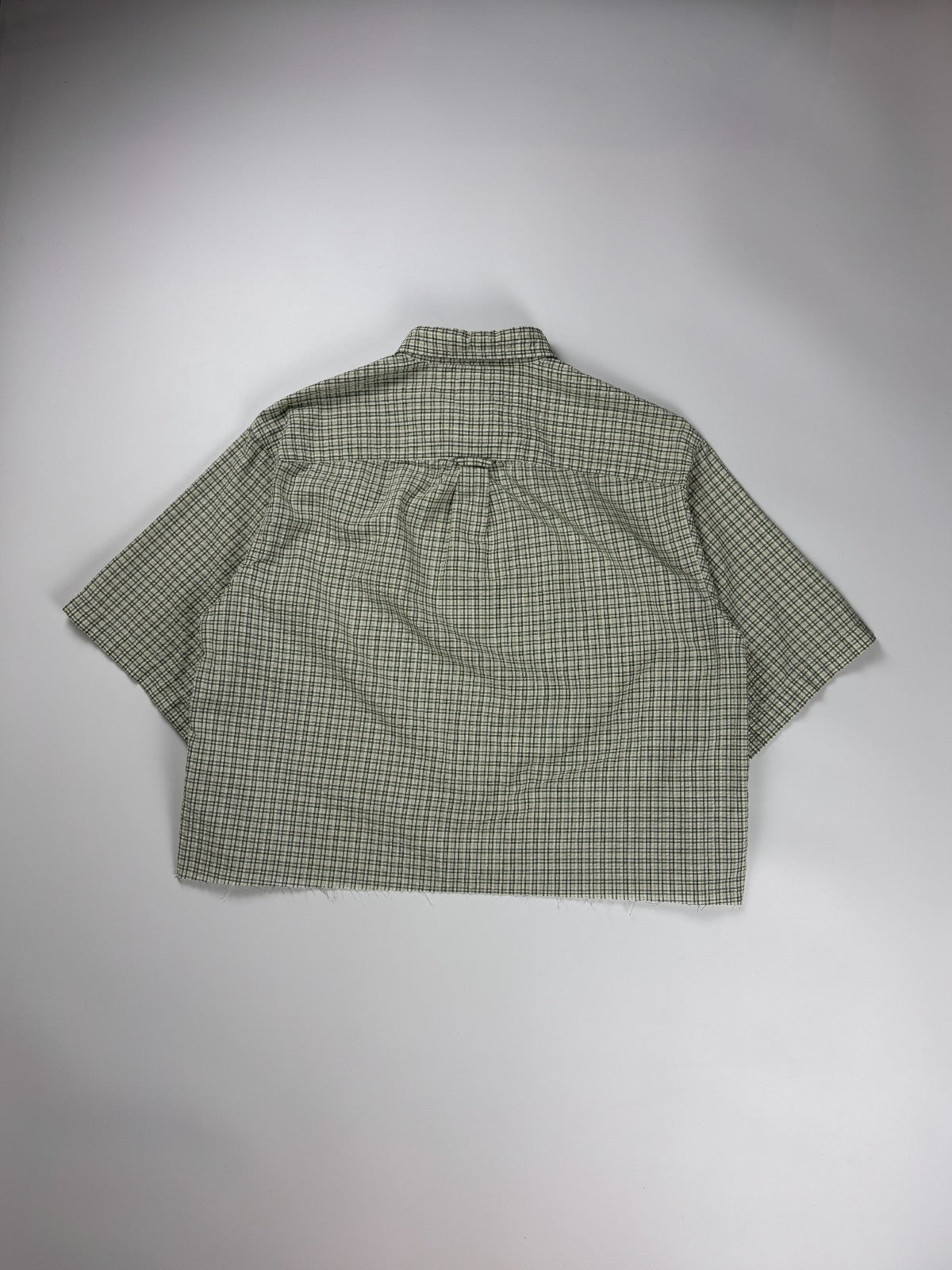 Vintage Columbia Plaid Cropped Button Up Shirt