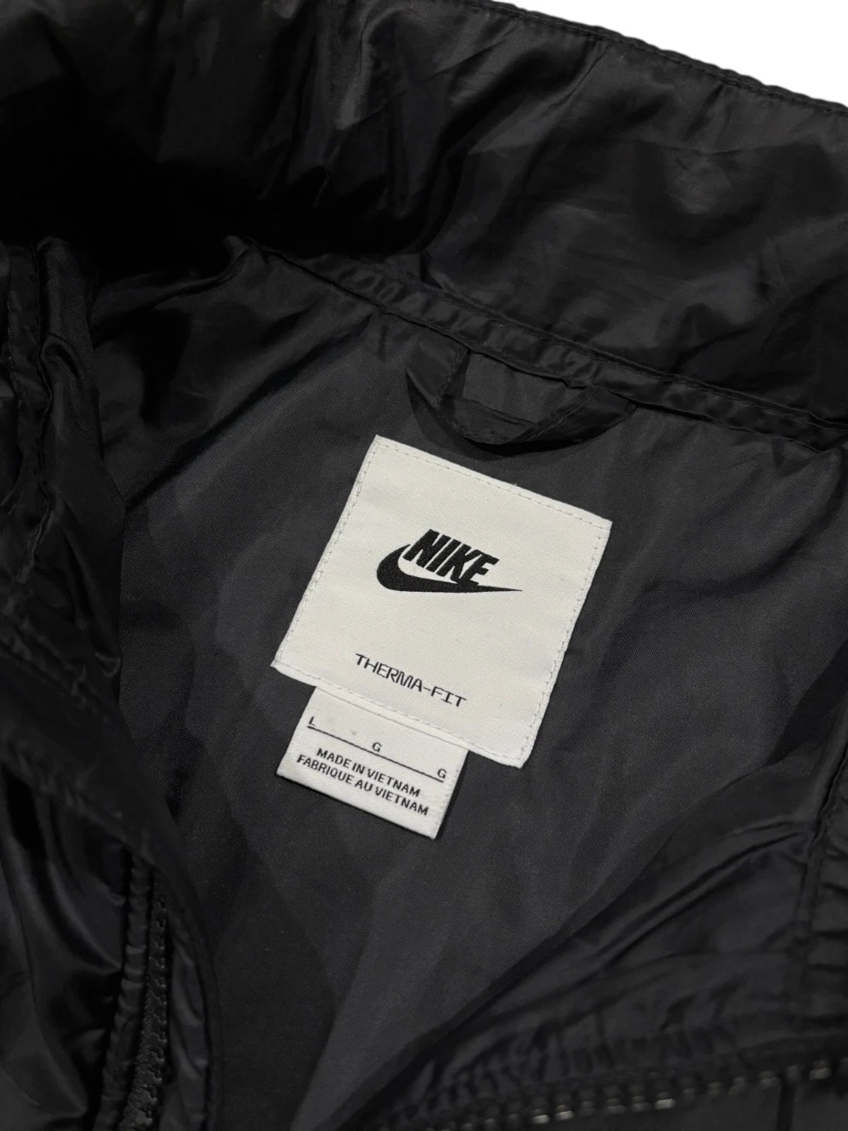 Vintage Nike Therma-Fit Black Jacket - Size Large