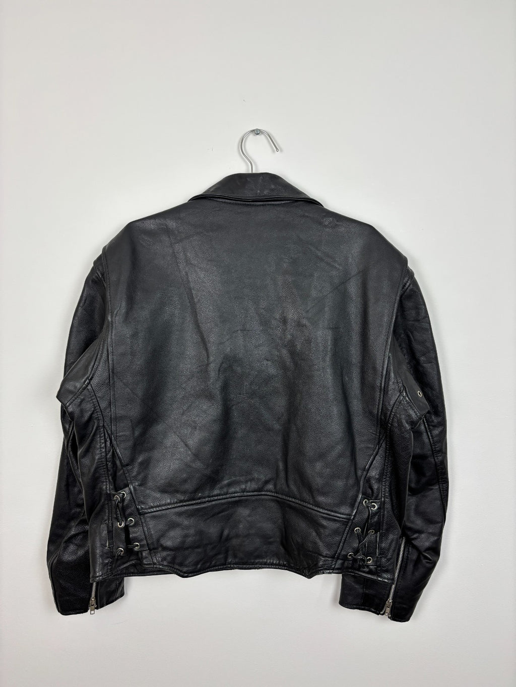 1990s Vintage Baron Biker Leather Jacket